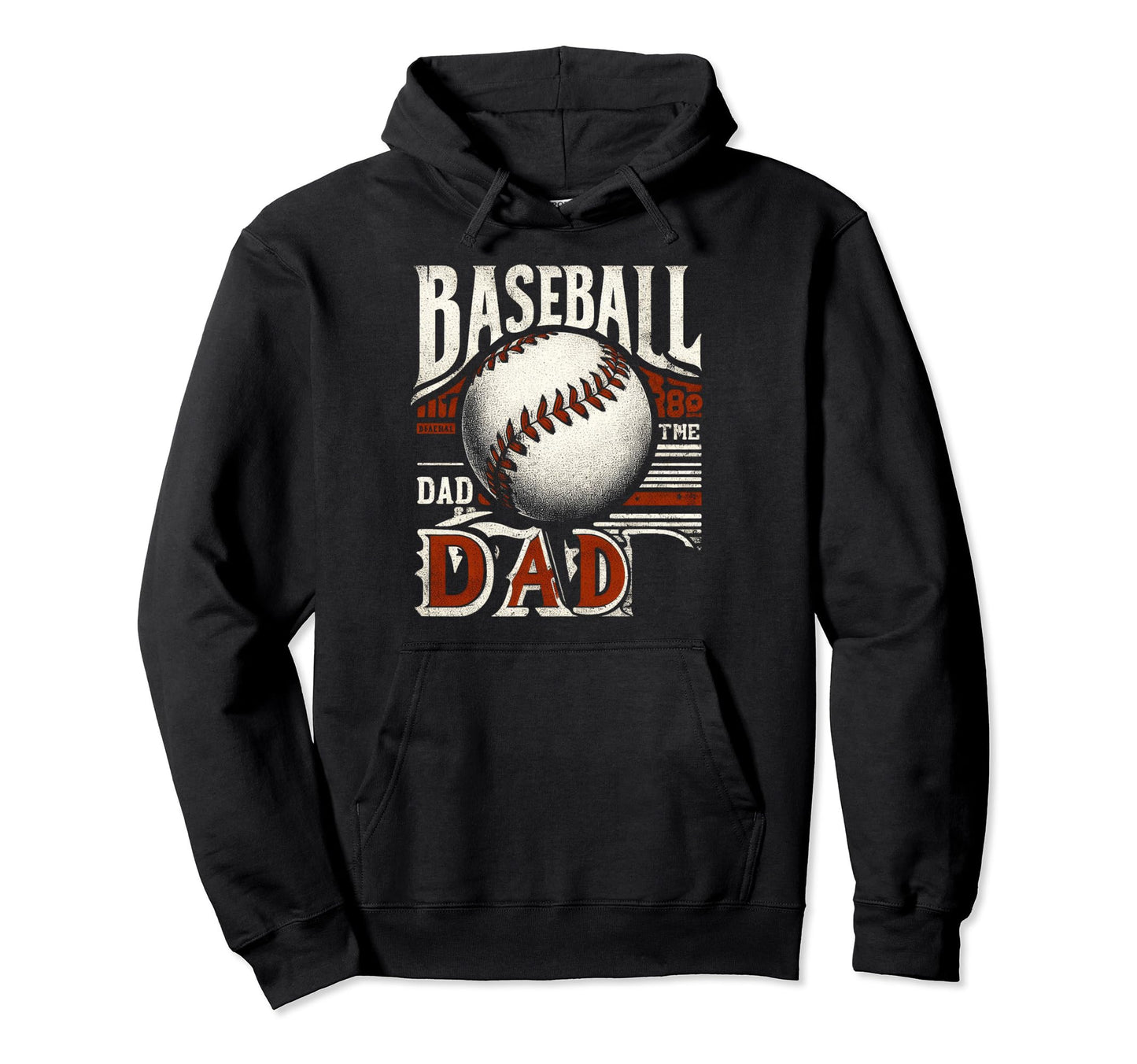 Baseball Dad Fathers Day Hoodie - Trendy Graphic Unisex - T-Shirt, Sweatshirt, Hoodie