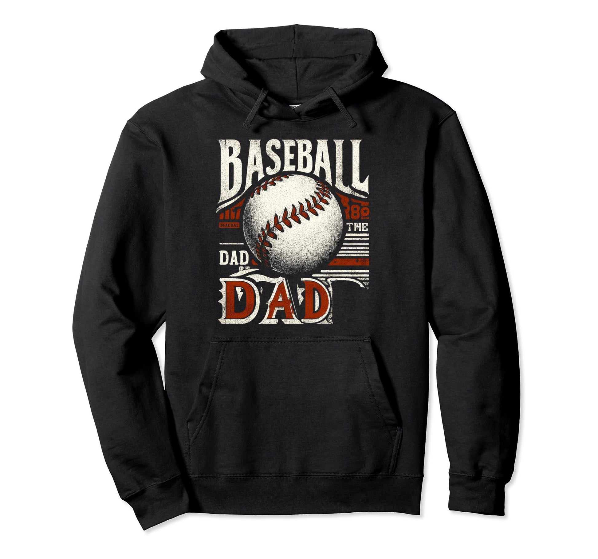 Baseball Dad Fathers Day Hoodie - Trendy Graphic Unisex - T-Shirt, Sweatshirt, Hoodie