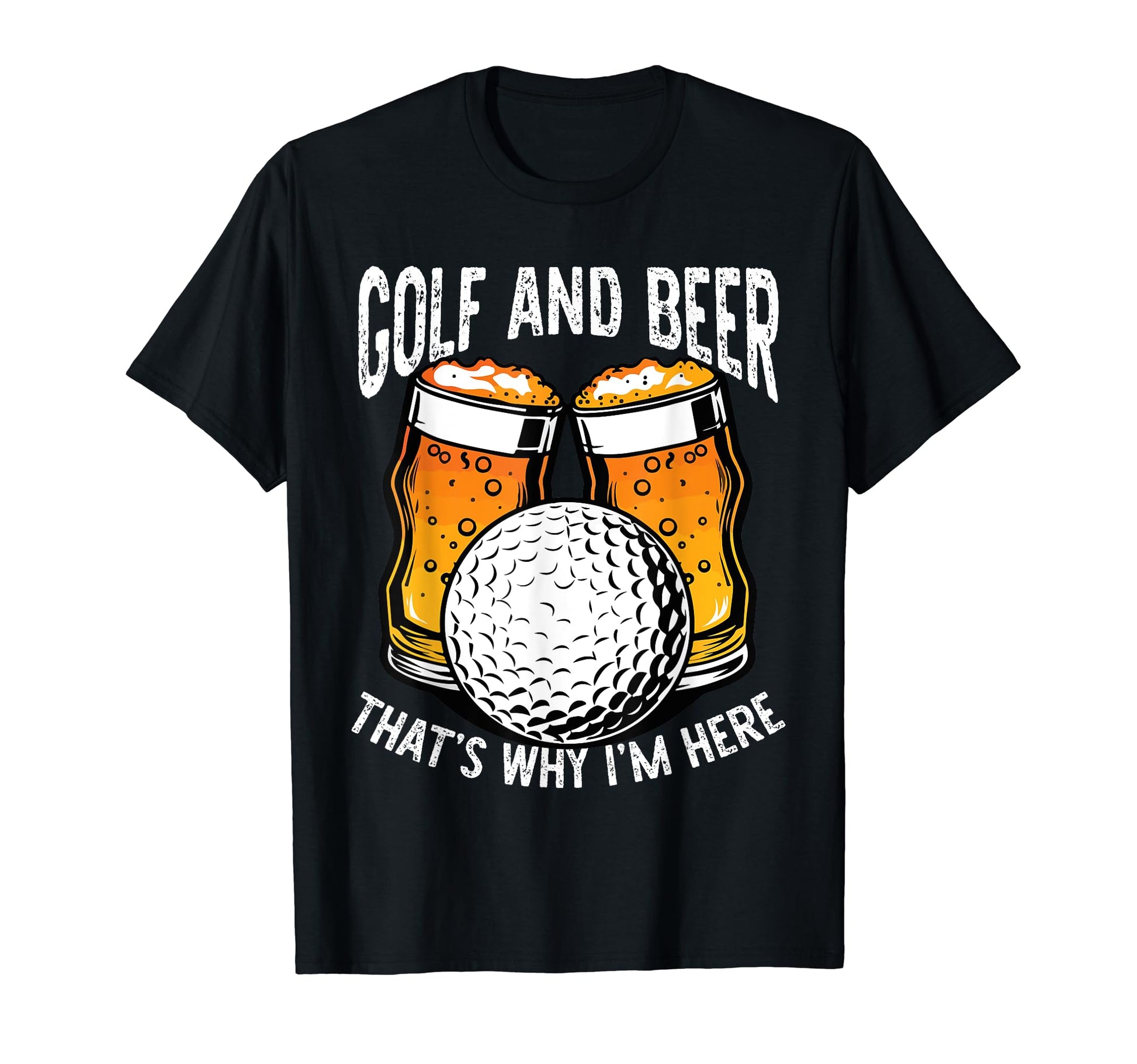 Fathers Day Funny Golfer Dad Beer Golf T-Shirt - Novelty Apparel Unisex - T-Shirt, Sweatshirt, Hoodie
