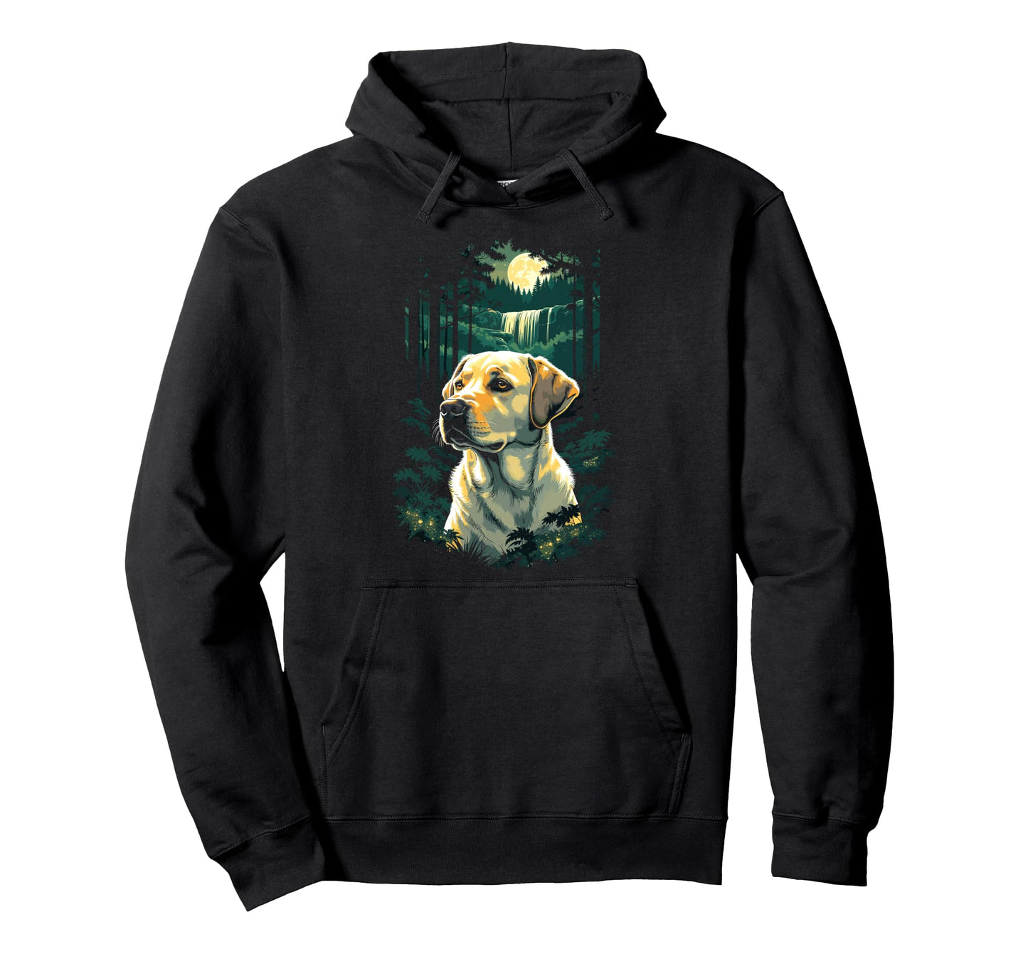 Yellow Labrador Retriever Art Hoodie - Graphic Print for Adults - T-Shirt, Sweatshirt, Hoodie