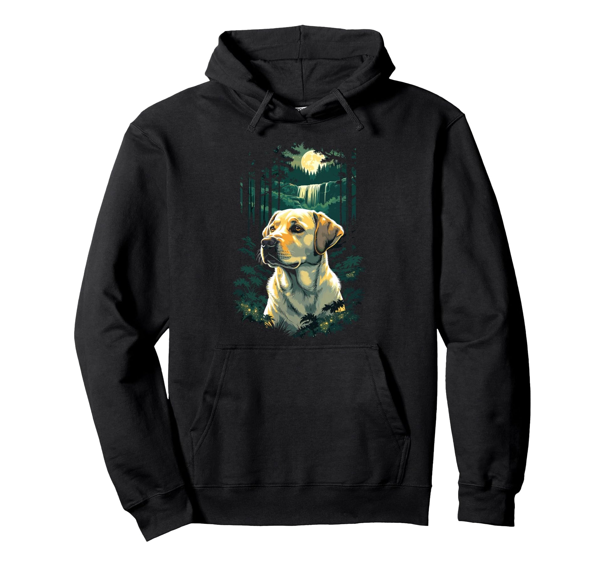 Yellow Labrador Retriever Art Hoodie - Graphic Print for Adults - T-Shirt, Sweatshirt, Hoodie