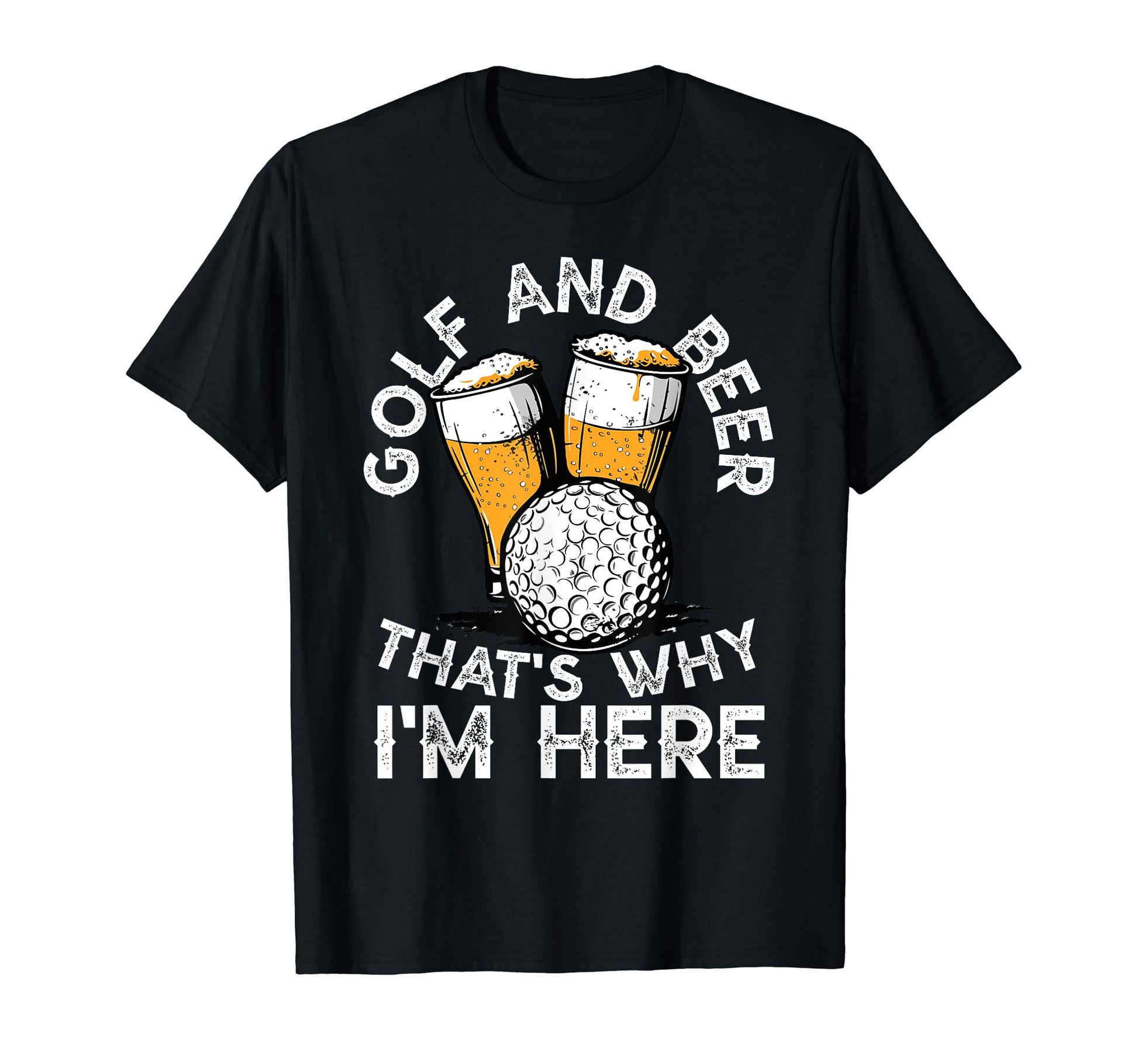 Fathers Day Funny Golfer Dad Beer Golf Hoodie - Graphic Print Unisex - T-Shirt, Sweatshirt, Hoodie