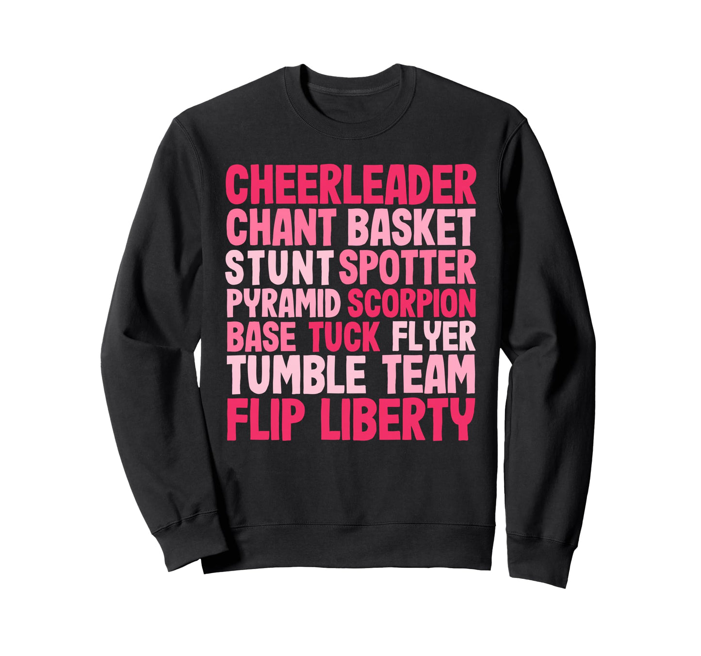 Cheerleader Cheer Moves Sweatshirt - Novelty Apparel Men Women - T-Shirt, Sweatshirt, Hoodie