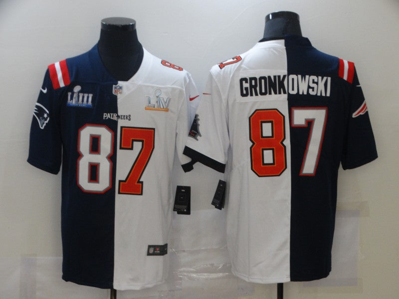 Men's Tampa Bay Buccaneers Rob Gronkowski Blue/White Game Jersey football jersey product view 1