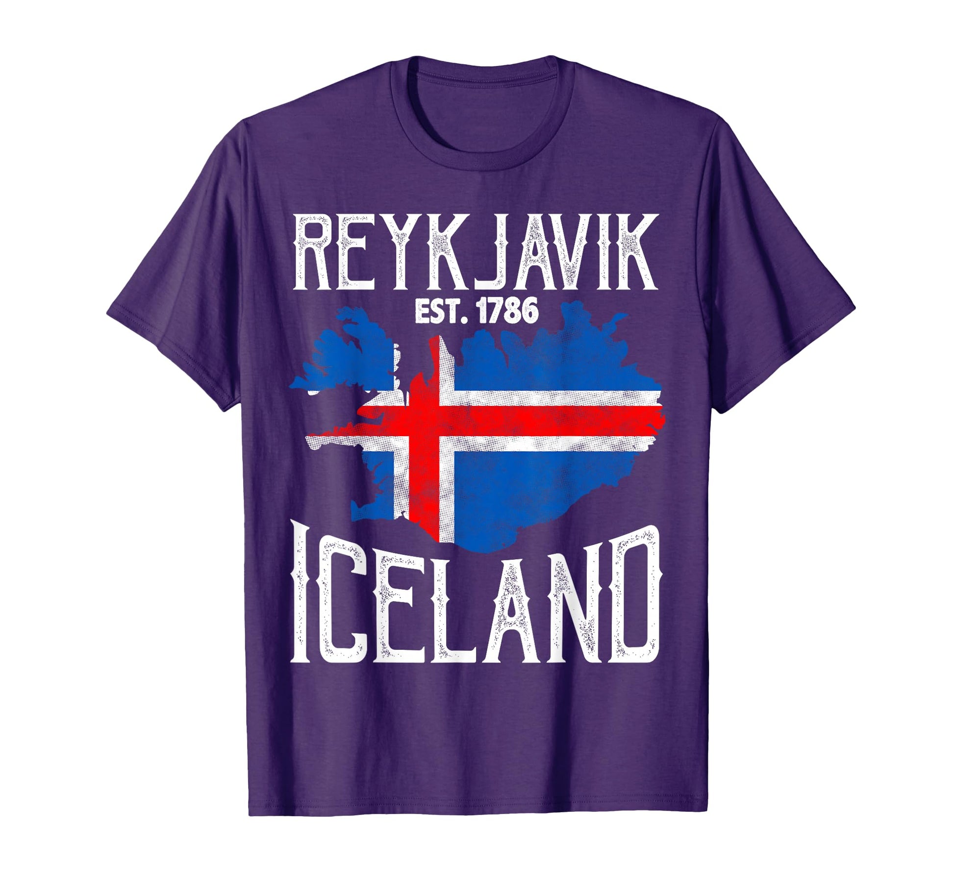 Reykjavik Iceland Flag Gift T-Shirt - Fun Novelty Design for Adults - T-Shirt, Sweatshirt, Hoodie
