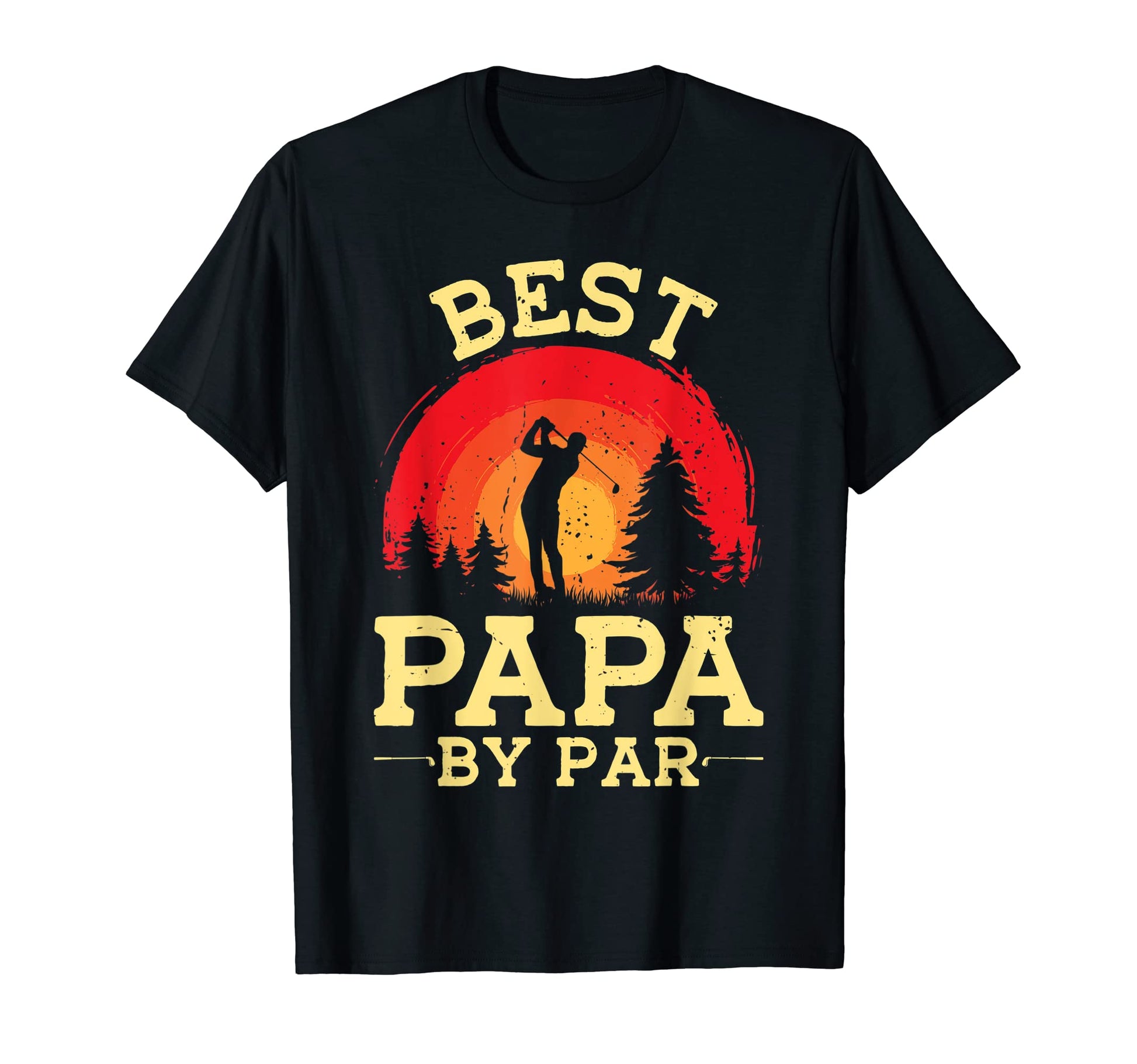 Sunset Best Papa Par Funny Fathers T-Shirt - Aesthetic Graphic Men Women - T-Shirt, Sweatshirt, Hoodie