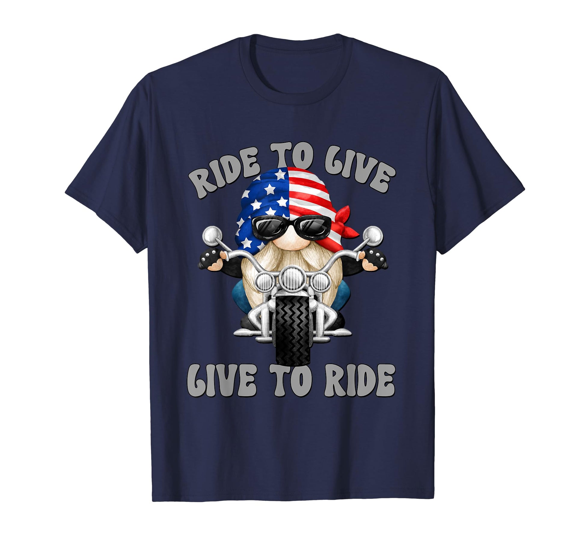 American Flag Motorcycle Dad T-Shirt - Casual Everyday Wear Men Women - T-Shirt, Sweatshirt, Hoodie