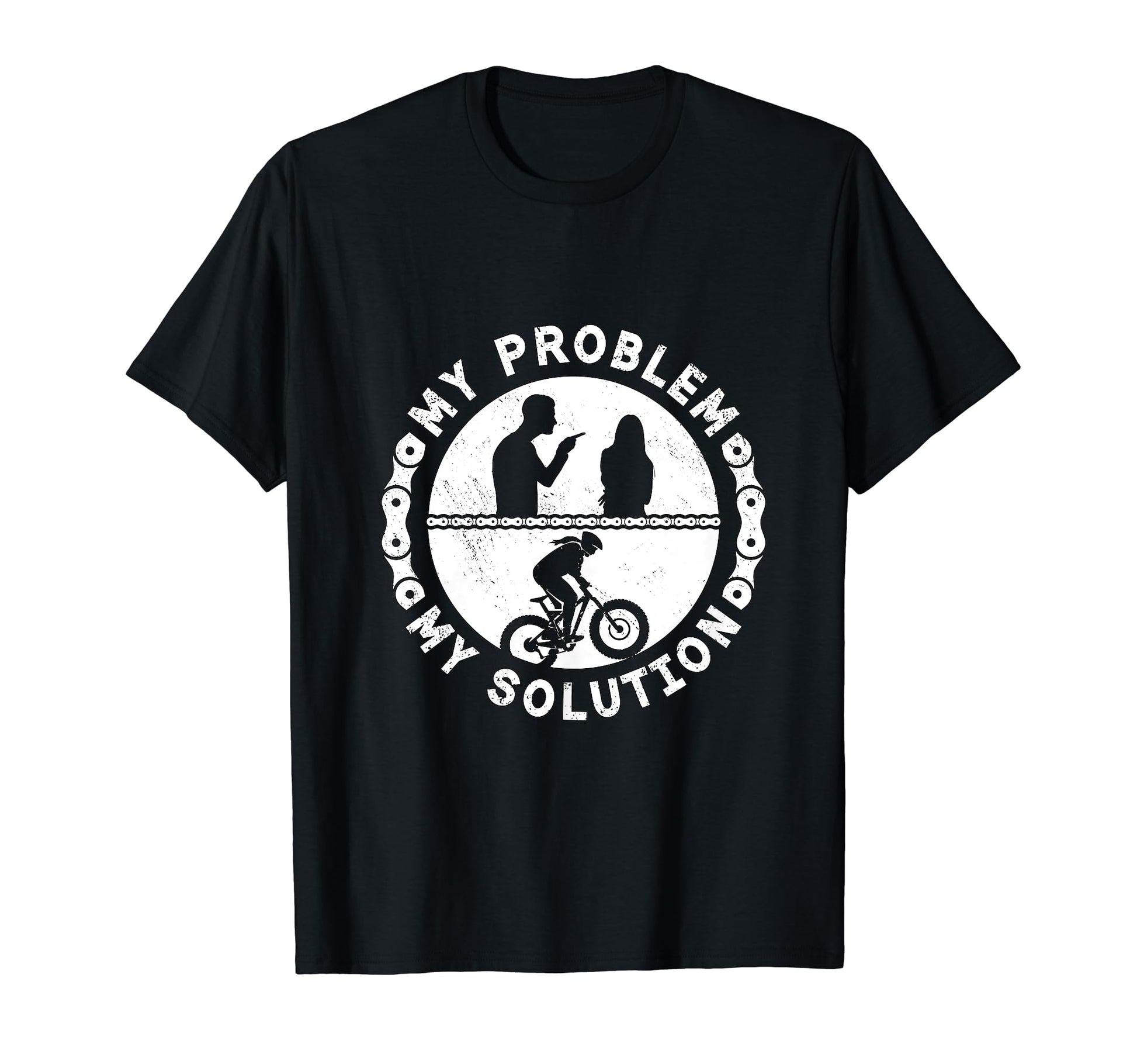 My Problem My Solution Pictogram Mom Dad T-Shirt - Minimalist Print Unisex - T-Shirt, Sweatshirt, Hoodie