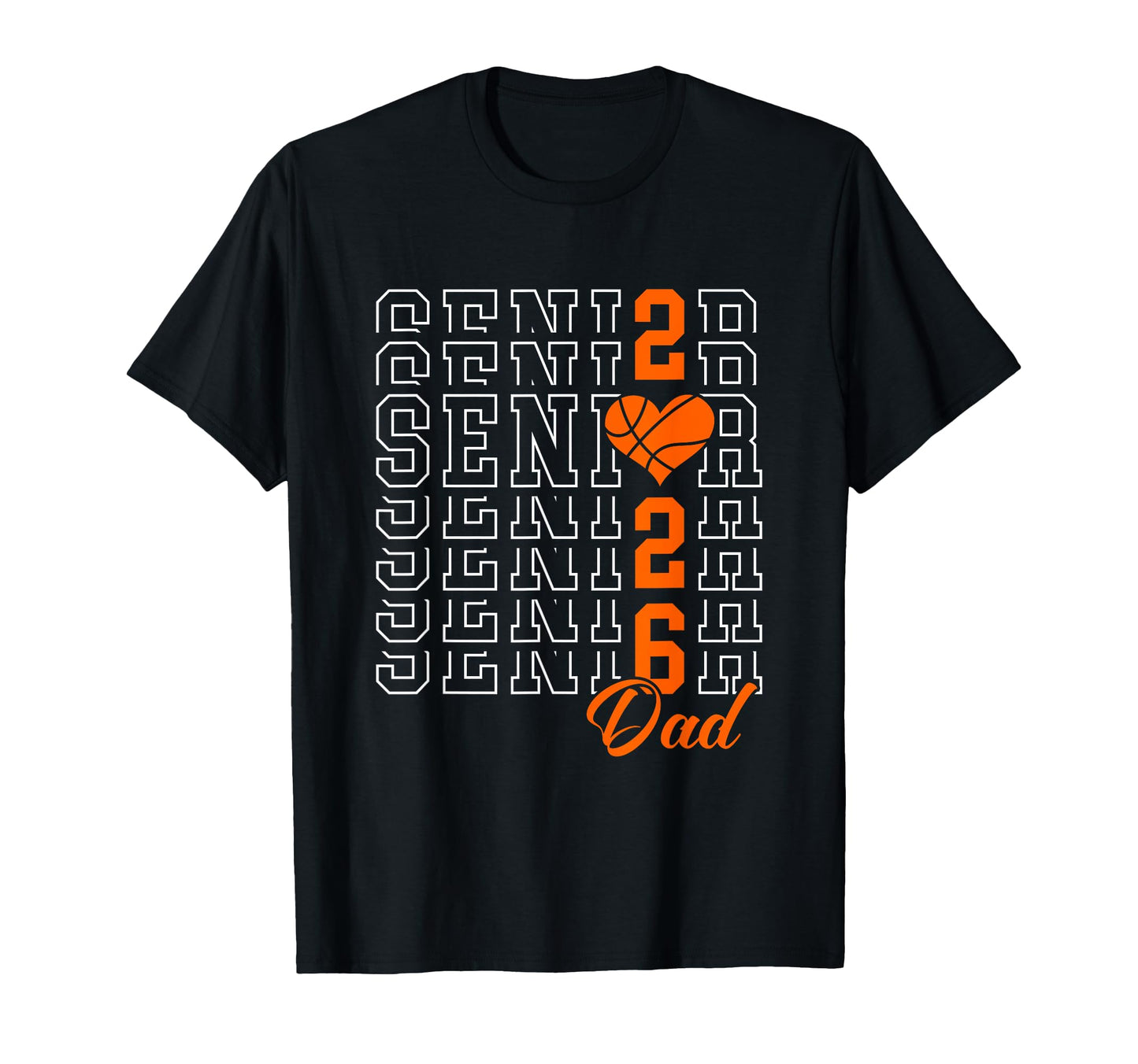 Basketball Senior Dad Graduation Class T-Shirt - Trendy Graphic for Adults - T-Shirt, Sweatshirt, Hoodie