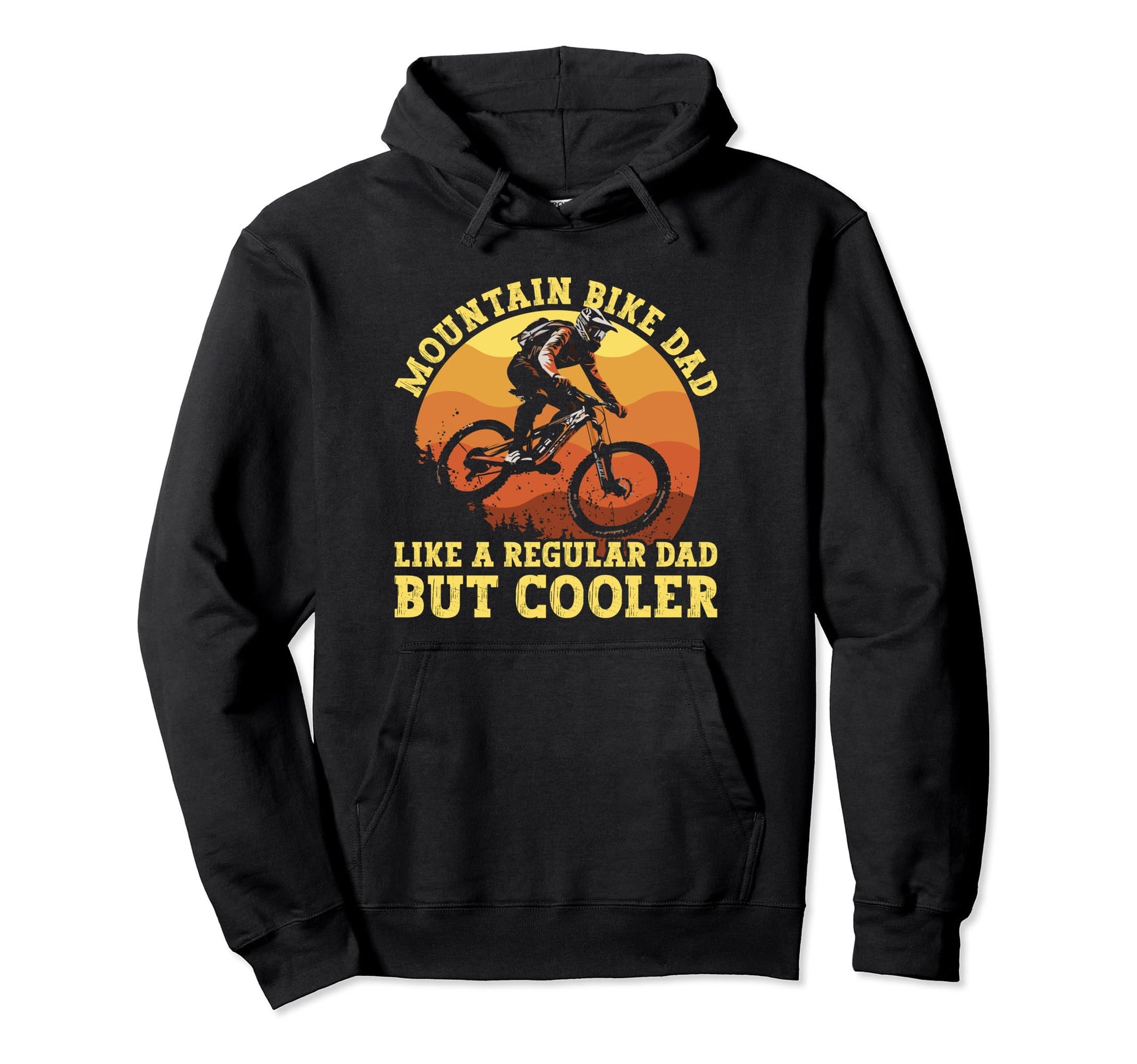 Mountain Bike Dad Downhill Trail Bicycle Hoodie - Unique Graphic for Adults - T-Shirt, Sweatshirt, Hoodie