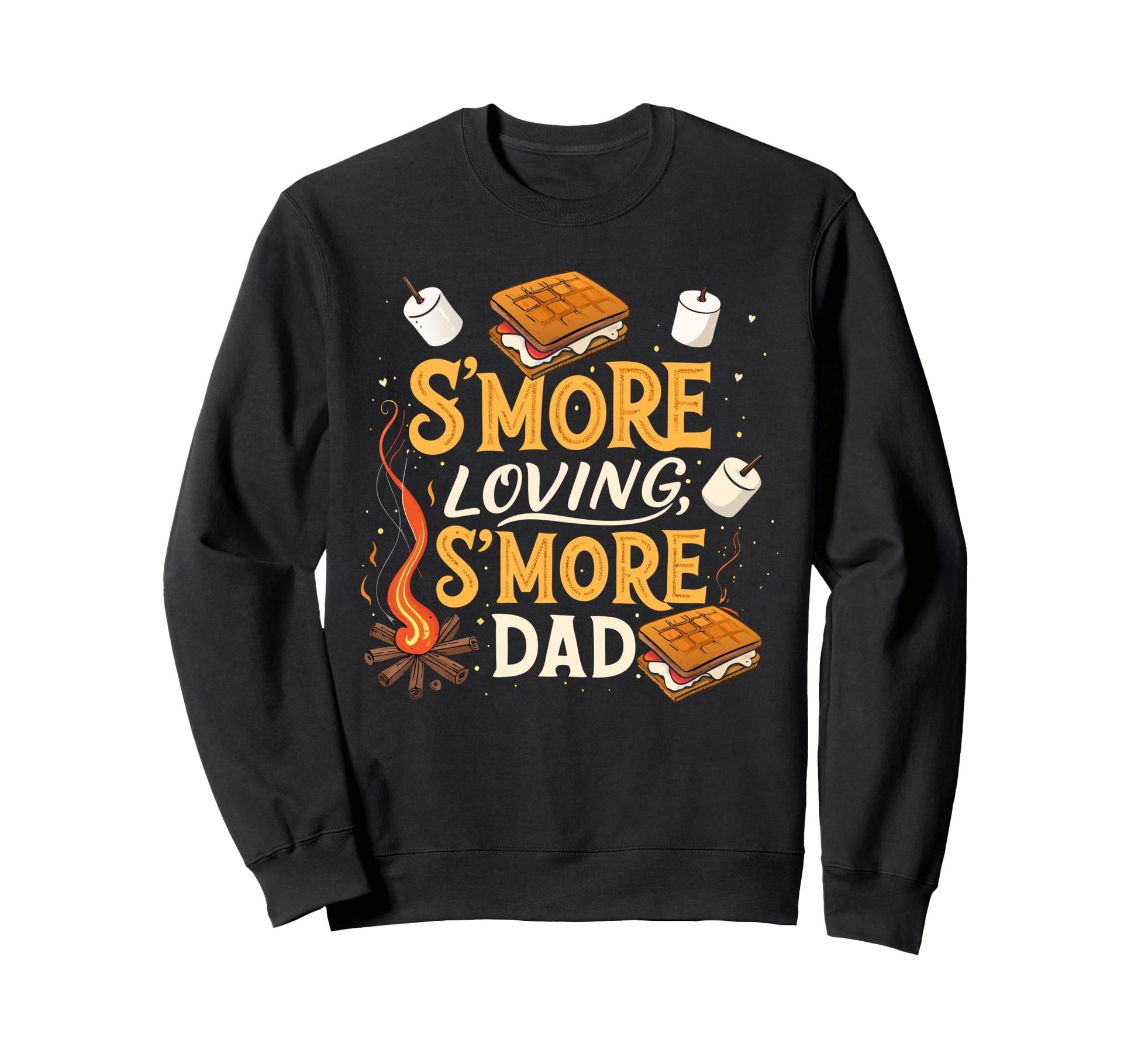 Outdoor Adventure Smore Loving Sweatshirt - Custom Art Print Men Women - T-Shirt, Sweatshirt, Hoodie