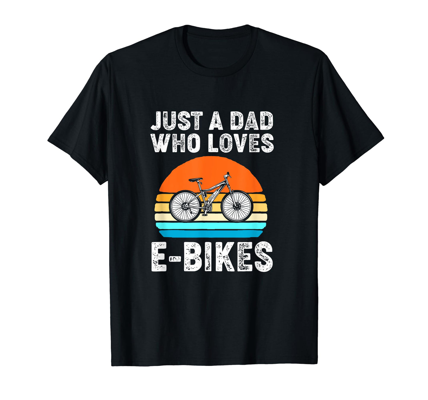 Biker Dad Cyclist Bike Lovers Ebike T-Shirt - Minimalist Print for Adults - T-Shirt, Sweatshirt, Hoodie