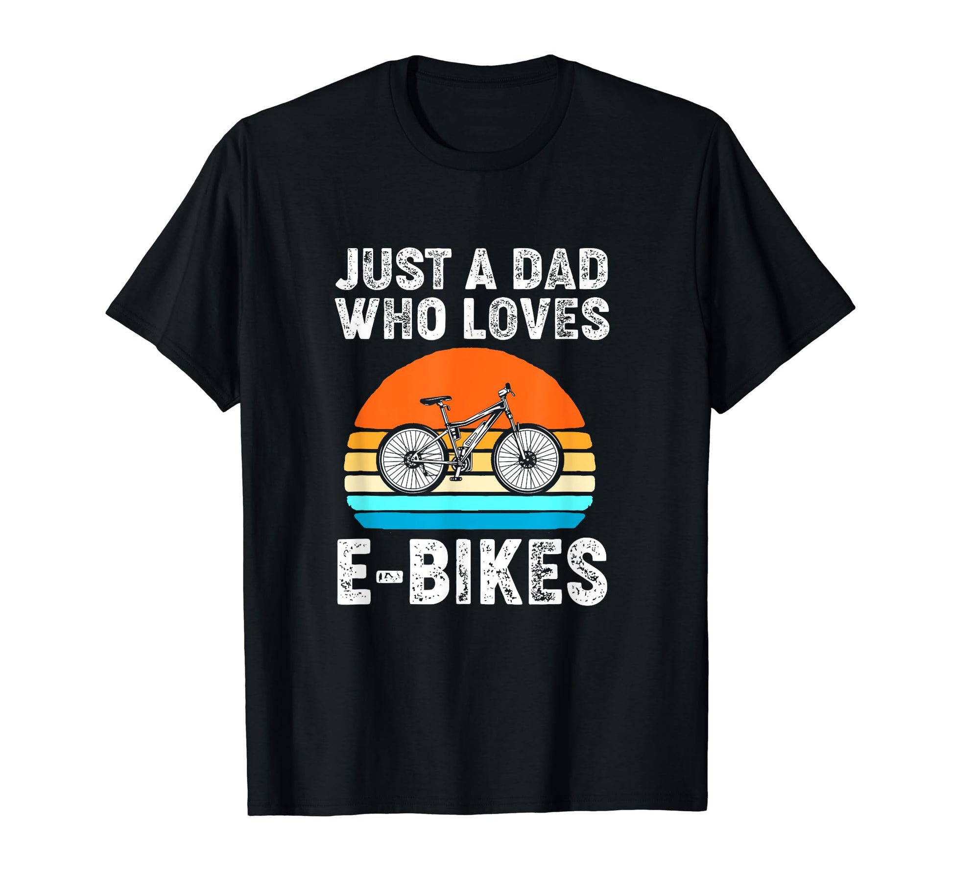 Biker Dad Cyclist Bike Lovers Ebike T-Shirt - Minimalist Print for Adults - T-Shirt, Sweatshirt, Hoodie