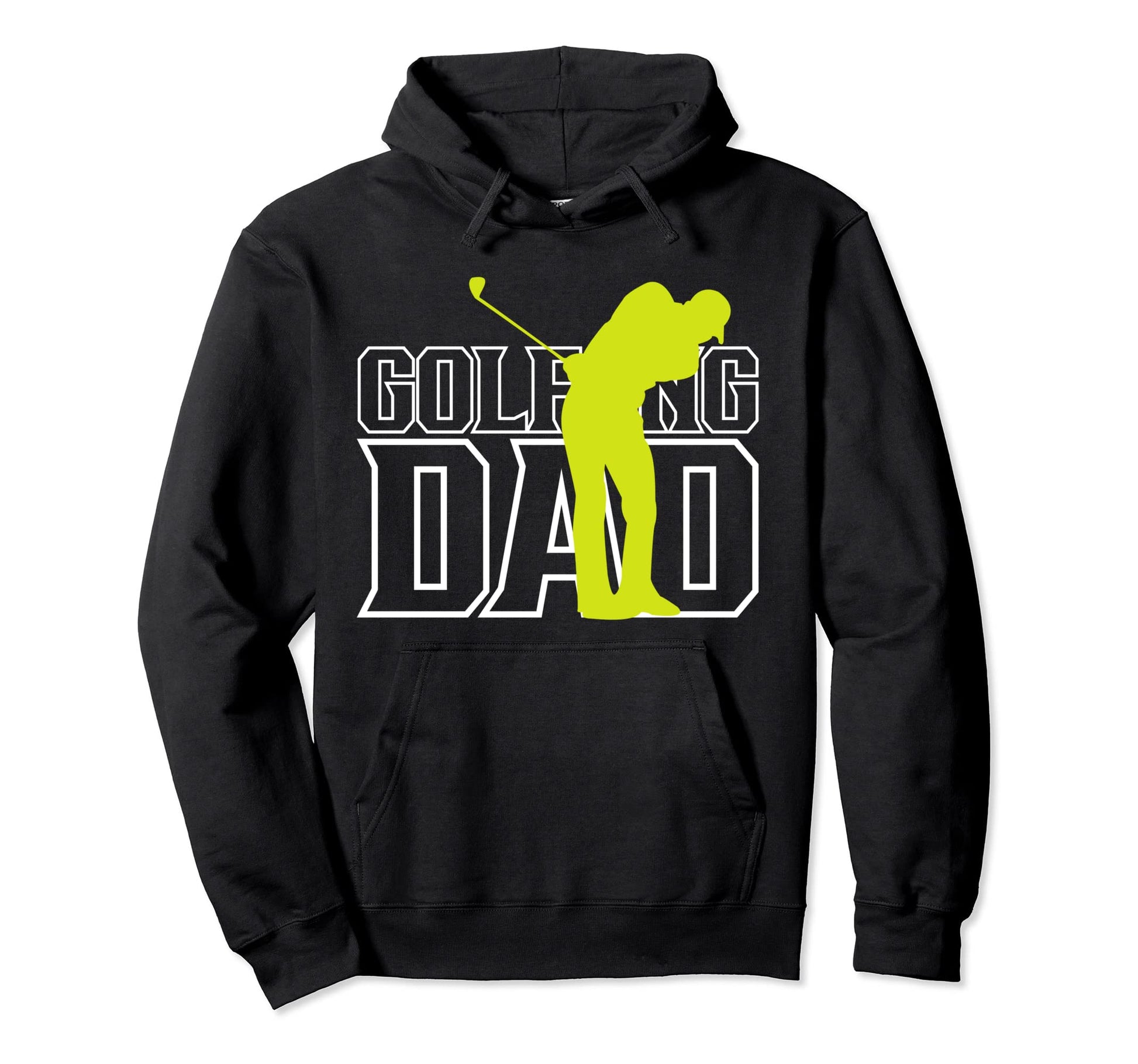 Golfing Dad Father Golf Golfer Daddy Papa Hoodie - Unique Graphic Unisex - T-Shirt, Sweatshirt, Hoodie