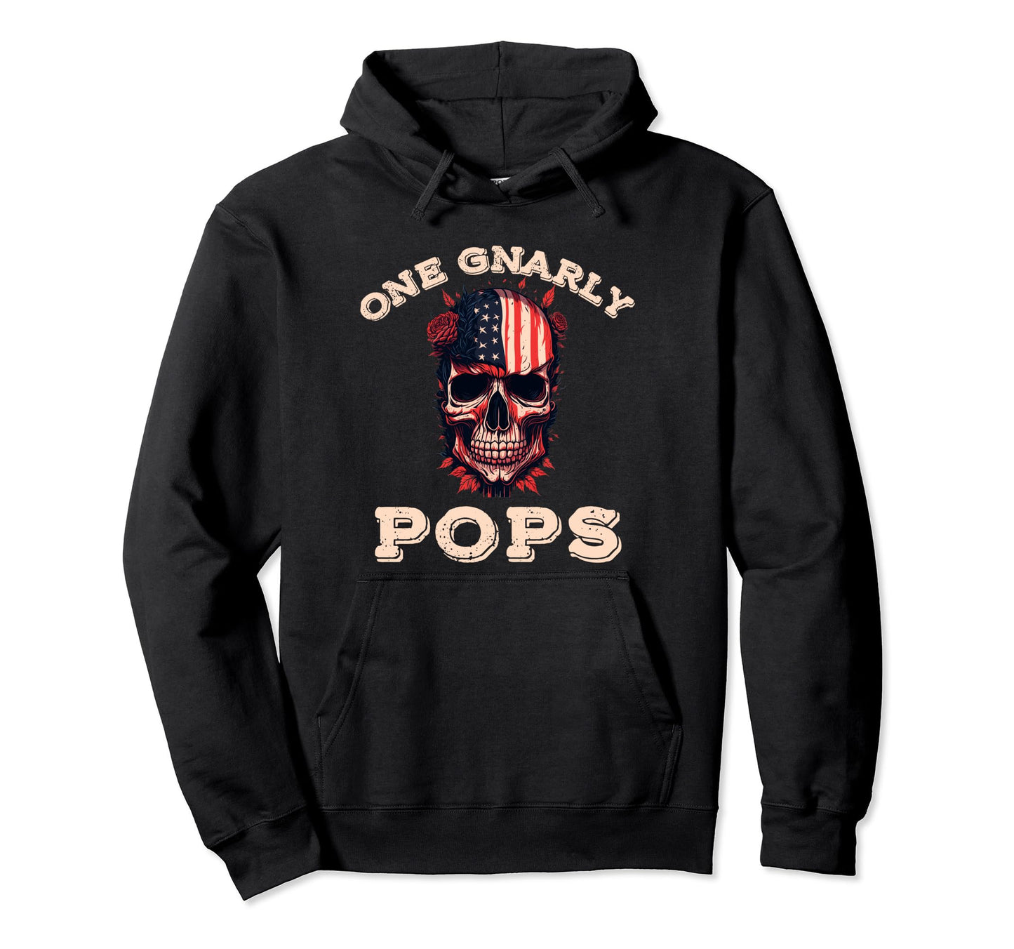 One Gnarly Pops Usa Funny Fathers Day Hoodie - Fun Novelty Design Unisex - T-Shirt, Sweatshirt, Hoodie