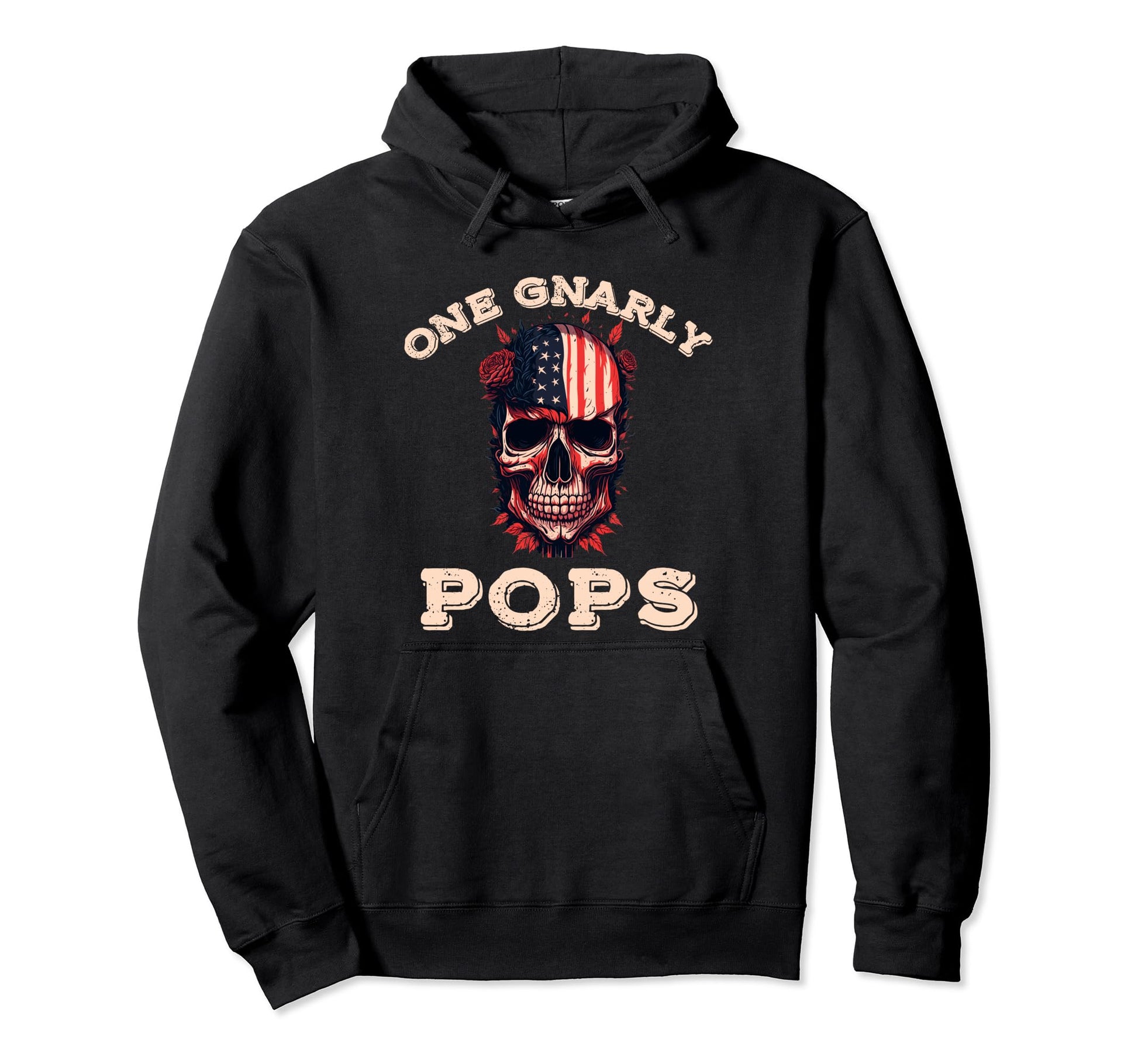 One Gnarly Pops Usa Funny Fathers Day Hoodie - Fun Novelty Design Unisex - T-Shirt, Sweatshirt, Hoodie