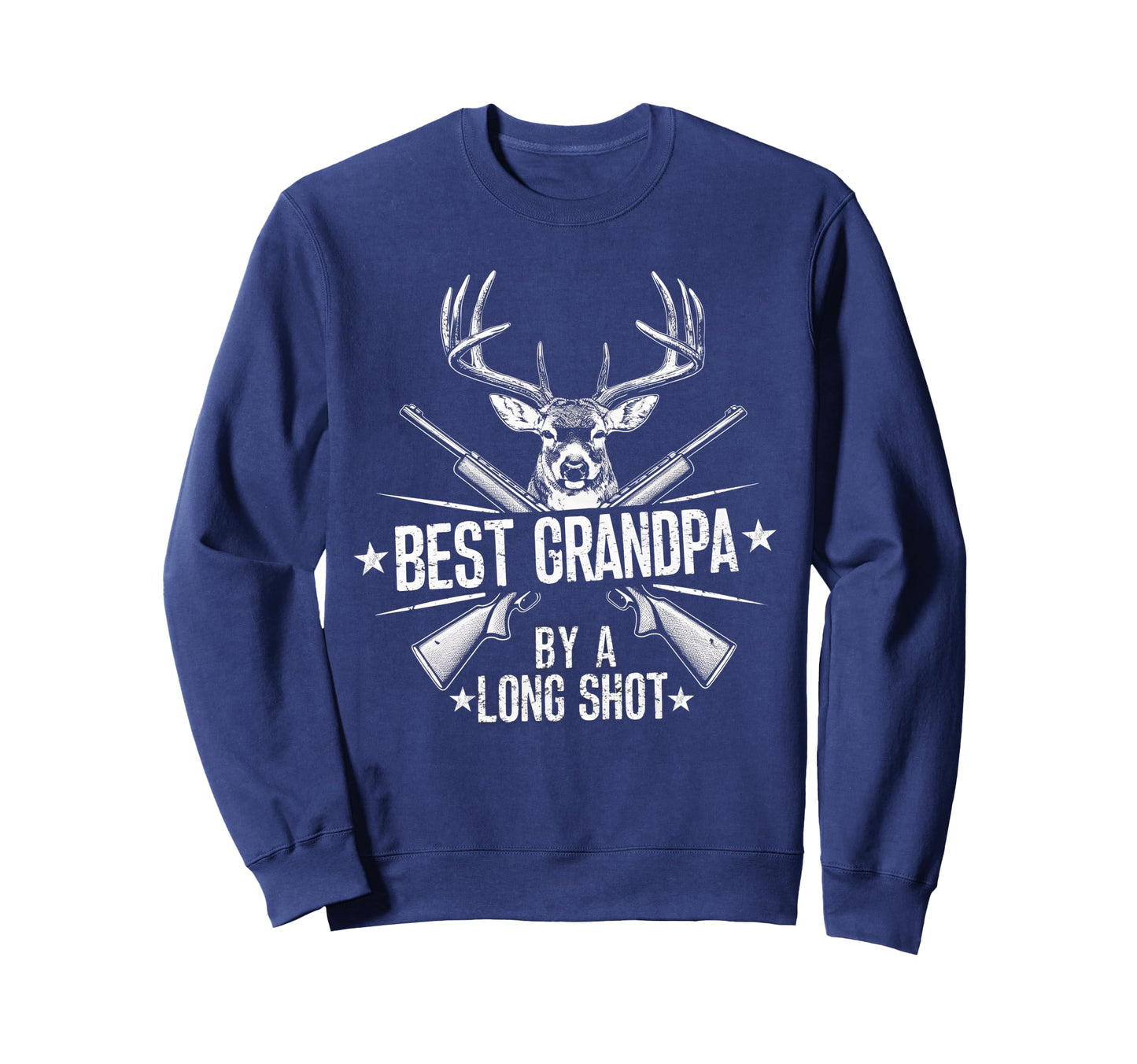 Best Grandpa Long Shot Deer Hunting Sweatshirt - Custom Art Print Unisex - T-Shirt, Sweatshirt, Hoodie