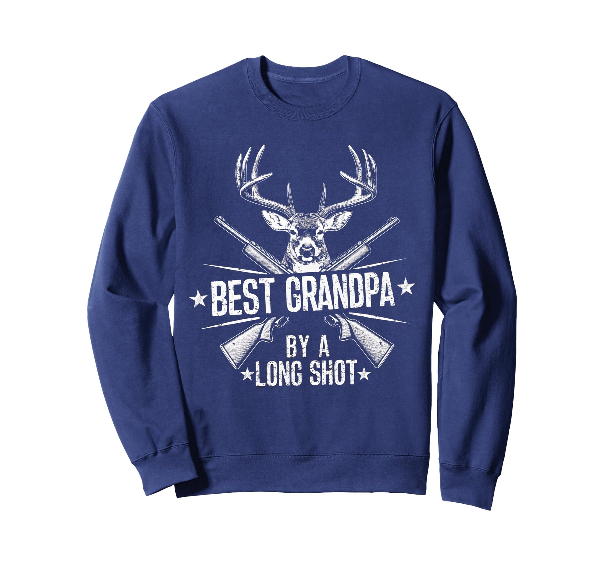 Best Grandpa Long Shot Deer Hunting Sweatshirt - Custom Art Print Unisex - T-Shirt, Sweatshirt, Hoodie