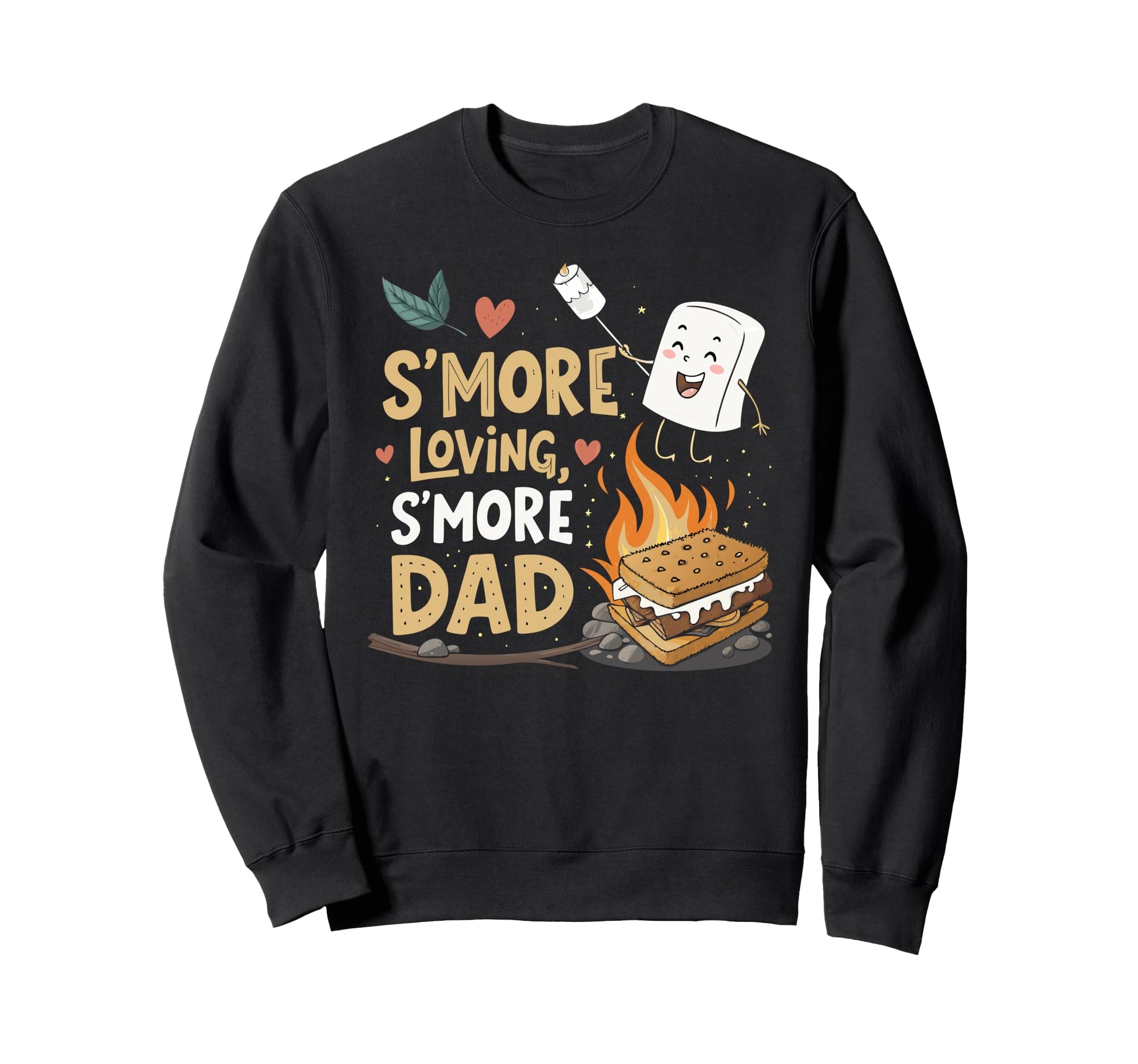 Funny Smore Dad Camping Kawaii Sweatshirt - Fun Novelty Design Men Women - T-Shirt, Sweatshirt, Hoodie