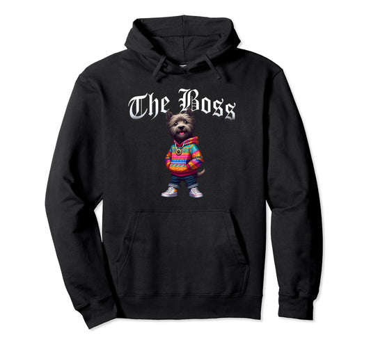 Cairn Terrier Dog Boss Jacket Hoodie - Casual Everyday Wear Men Women - T-Shirt, Sweatshirt, Hoodie