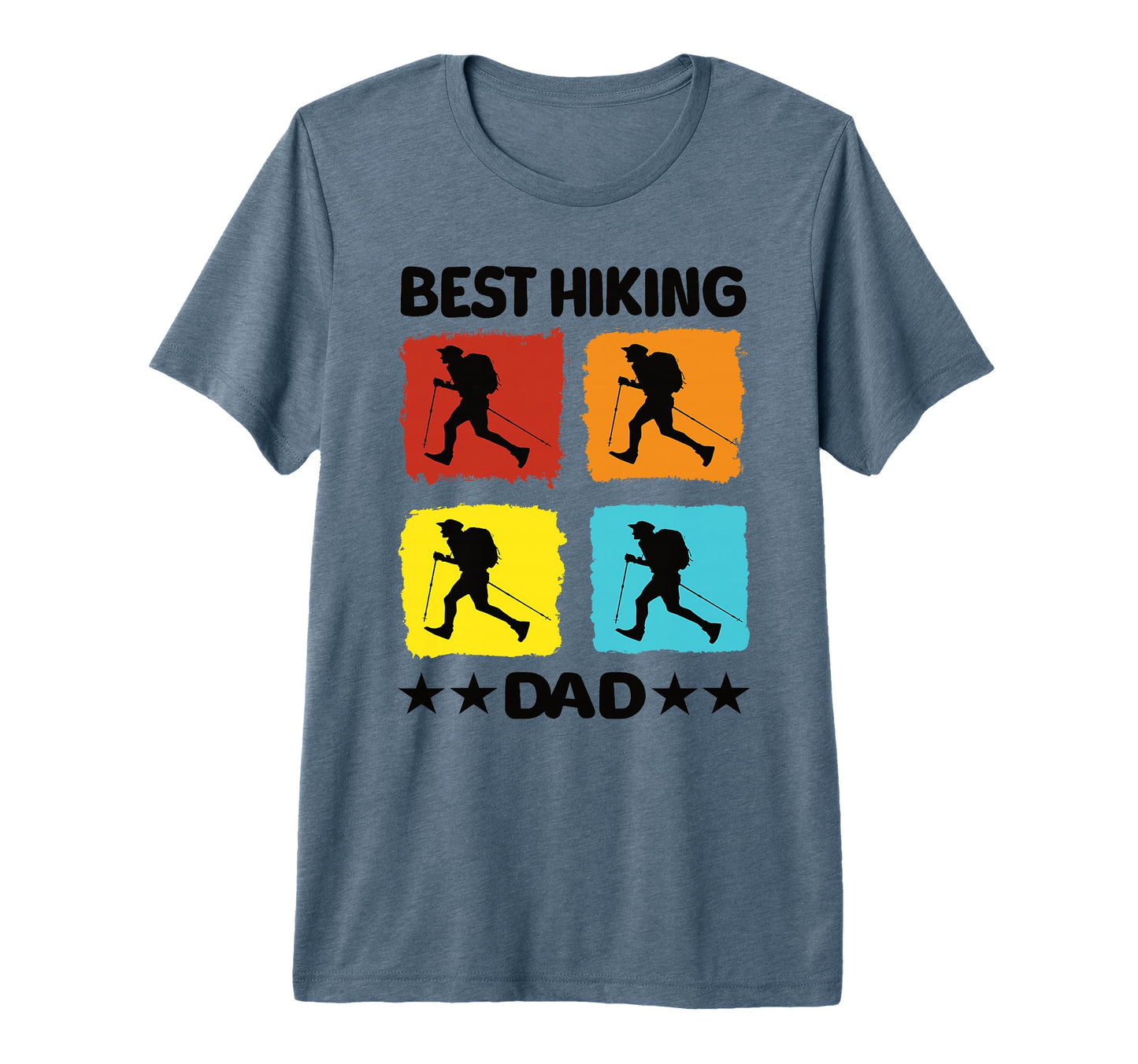 Best Hiking Dad Hiking Mountaineering T-Shirt - Graphic Print Men Women - T-Shirt, Sweatshirt, Hoodie