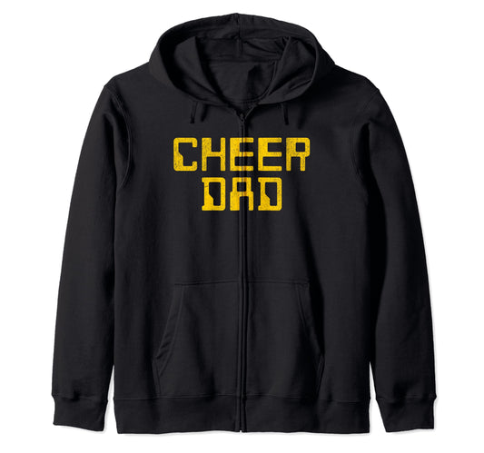 Cheerleader Yellow Cheer Dad T T-Shirt - Aesthetic Graphic for Adults - T-Shirt, Sweatshirt, Hoodie