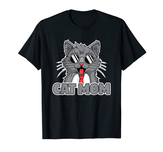 Cat Mom Pop Hipster Cat Mother Gift T-Shirt - Casual Everyday Wear Unisex - T-Shirt, Sweatshirt, Hoodie