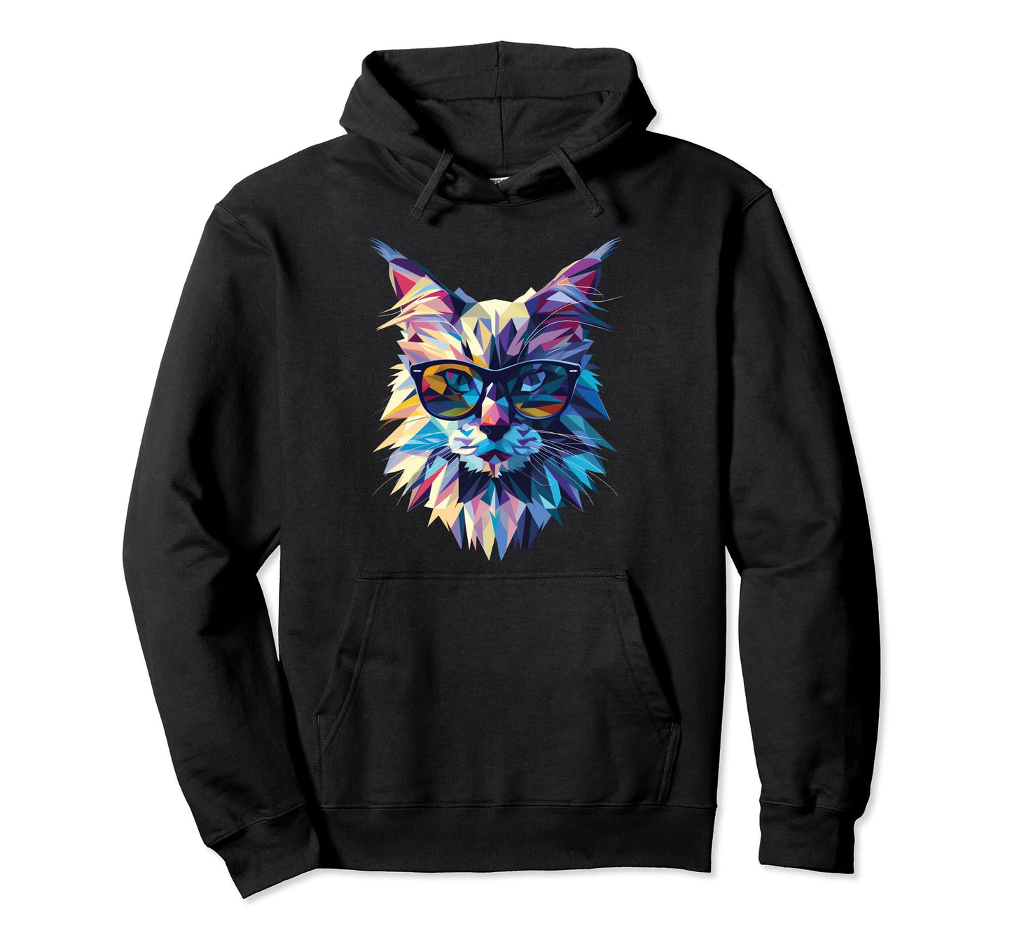 Cat Dad Mom Sunglasses Ragdoll Hoodie - Novelty Apparel for Adults - T-Shirt, Sweatshirt, Hoodie
