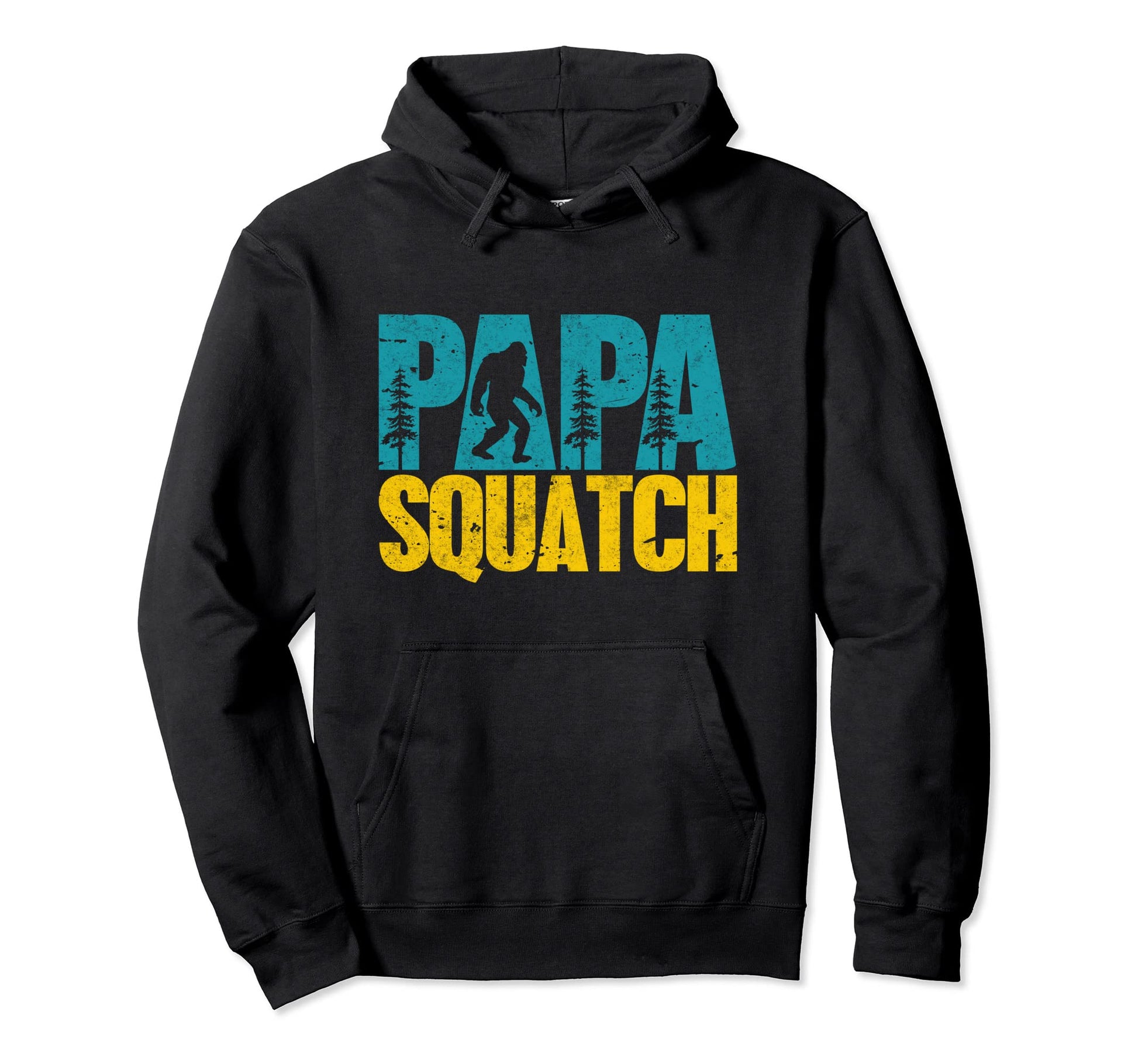 Bigfoot Grandpa Papa Sasquatch Dad Camping Hoodie - Graphic Print Unisex - T-Shirt, Sweatshirt, Hoodie