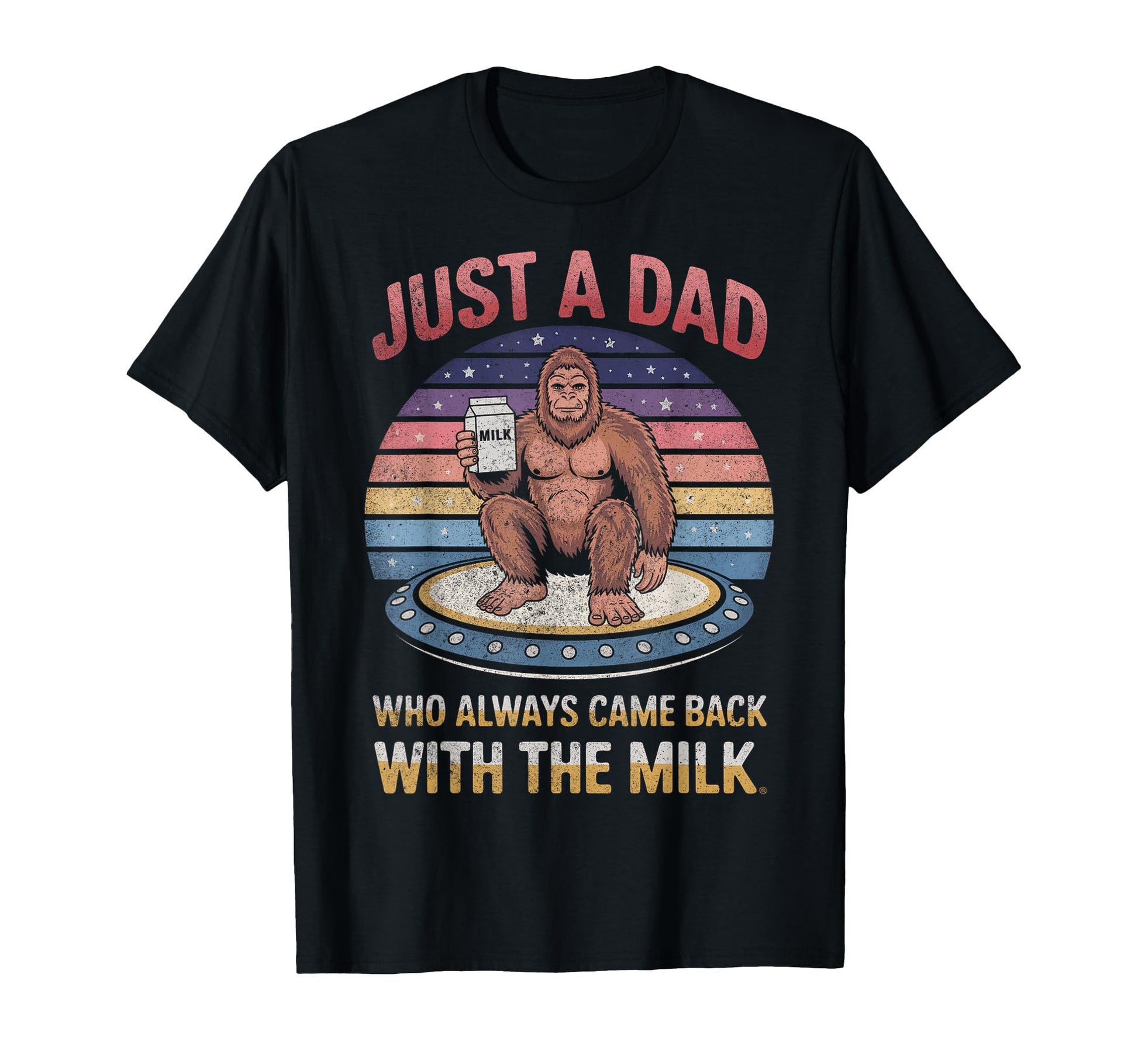 Just Dad Who Always Came Back Milk T-Shirt - Aesthetic Graphic for Adults - T-Shirt, Sweatshirt, Hoodie