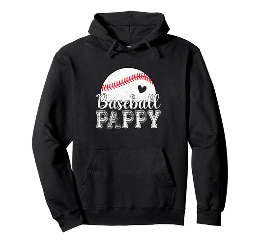Baseball Pappy Gifts Fathers Day Baseball Hoodie - Novelty Apparel Unisex - T-Shirt, Sweatshirt, Hoodie