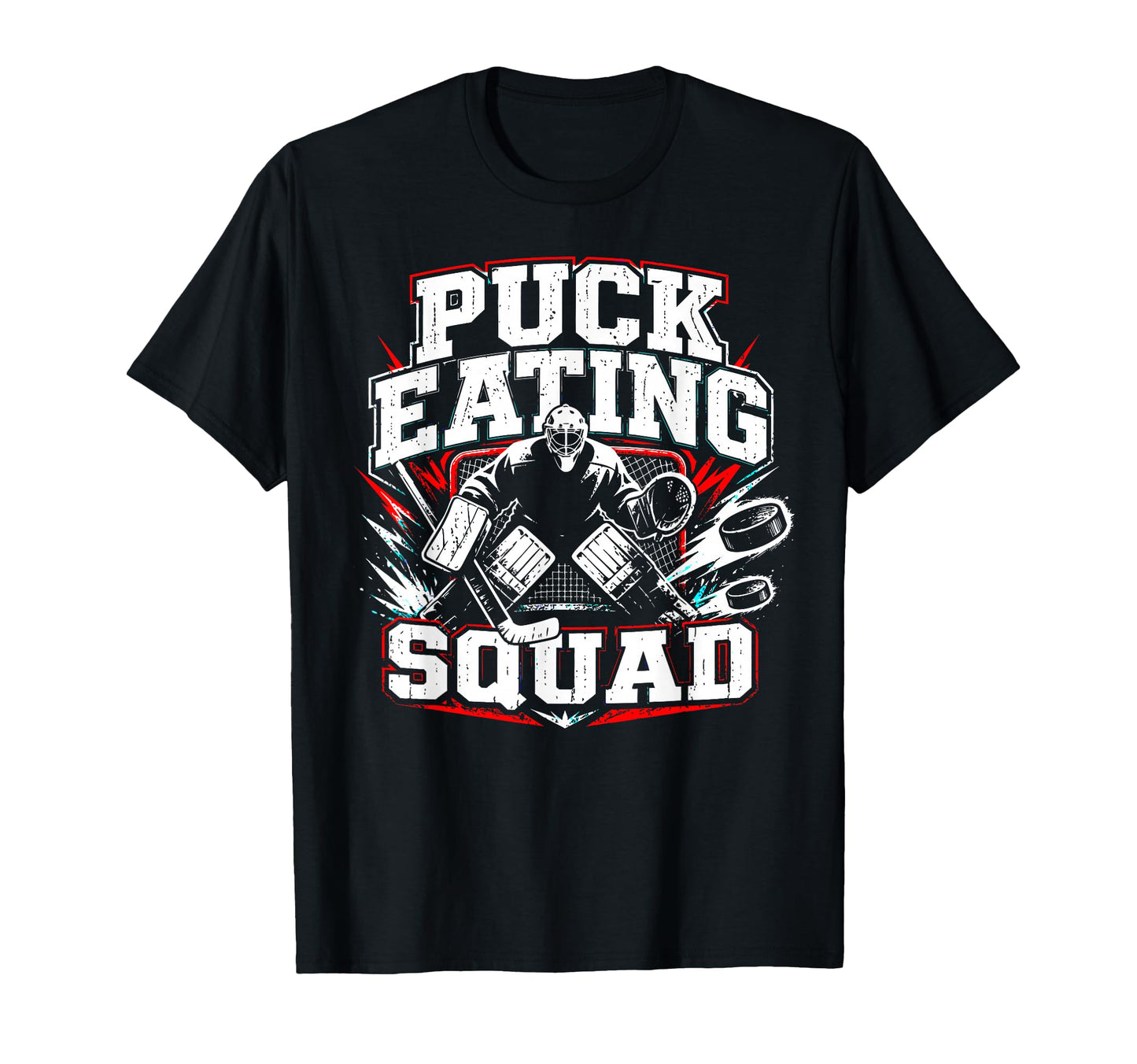 Ice Hockey Goalie Team Goalkeeper Hockey T-Shirt - Unique Graphic Men Women - T-Shirt, Sweatshirt, Hoodie