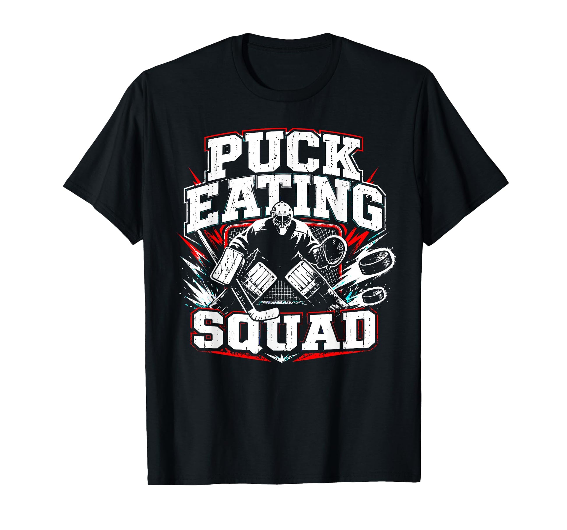 Ice Hockey Goalie Team Goalkeeper Hockey T-Shirt - Unique Graphic Men Women - T-Shirt, Sweatshirt, Hoodie