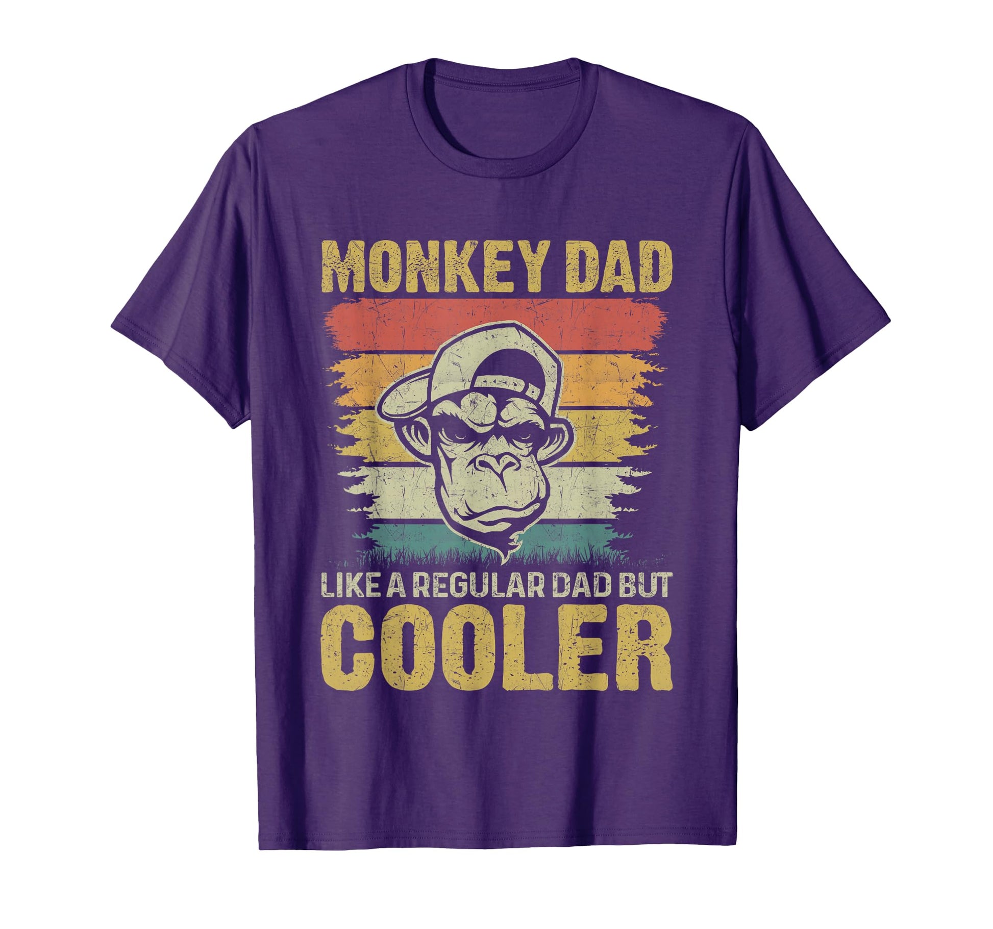 Monkeys Father Animal Monkey Dad T-Shirt - Novelty Apparel Unisex - T-Shirt, Sweatshirt, Hoodie