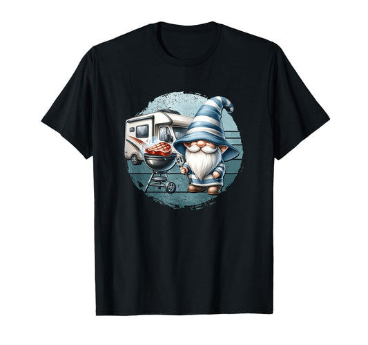 Camper Dad Grilling Gnome Fathers Day T-Shirt - Streetwear Style Unisex - T-Shirt, Sweatshirt, Hoodie