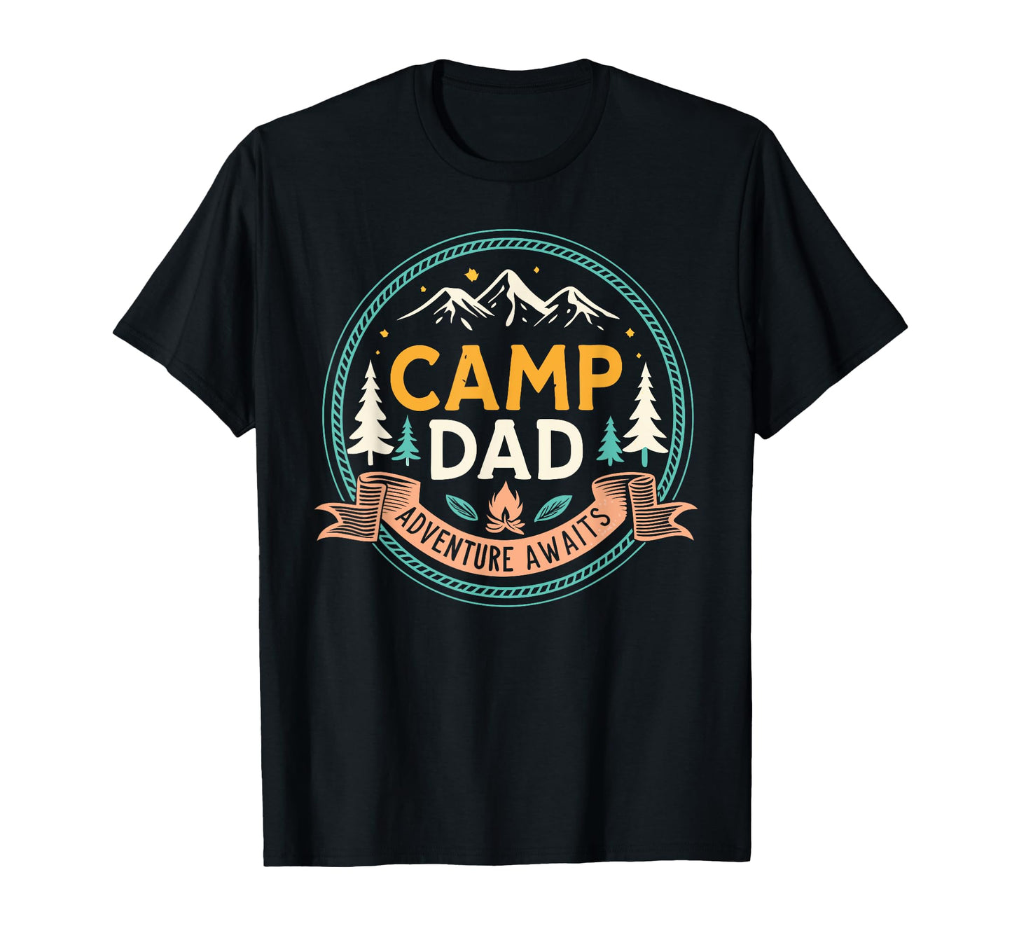 Fathers Day Camping Camp Dad T-Shirt - Novelty Apparel for Adults - T-Shirt, Sweatshirt, Hoodie