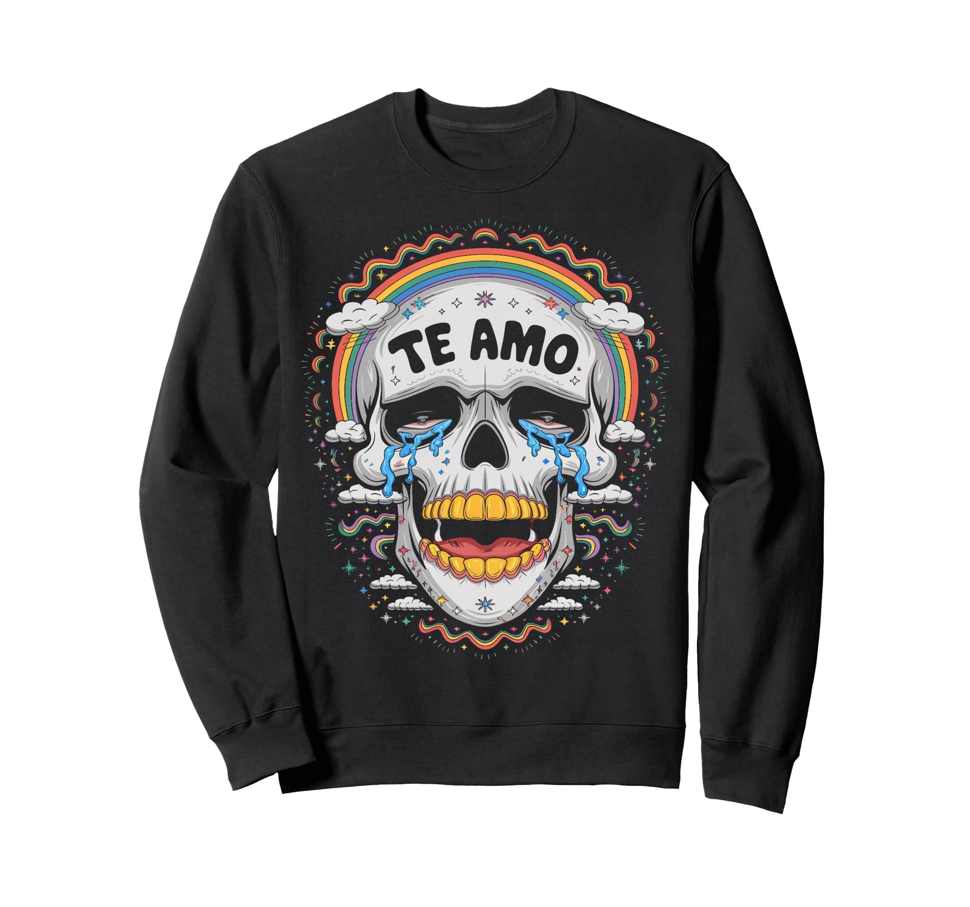 Spanish Mens Womens Tops Skeleton Sweatshirt - Trendy Graphic for Adults - T-Shirt, Sweatshirt, Hoodie