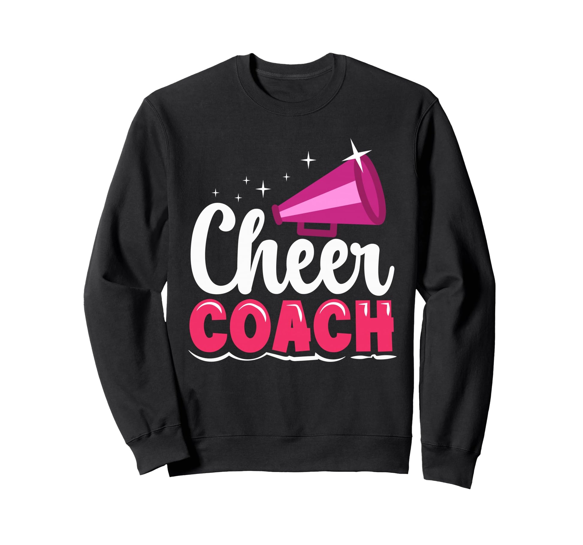 Womens Cheer Coach Megaphone Sweatshirt - Casual Everyday Wear Men Women - T-Shirt, Sweatshirt, Hoodie