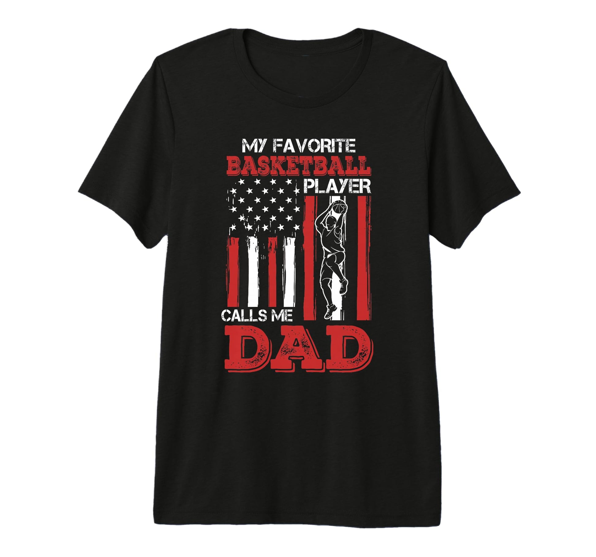 Awesome Fathers Day Basketball Dad T-Shirt - Aesthetic Graphic for Adults - T-Shirt, Sweatshirt, Hoodie