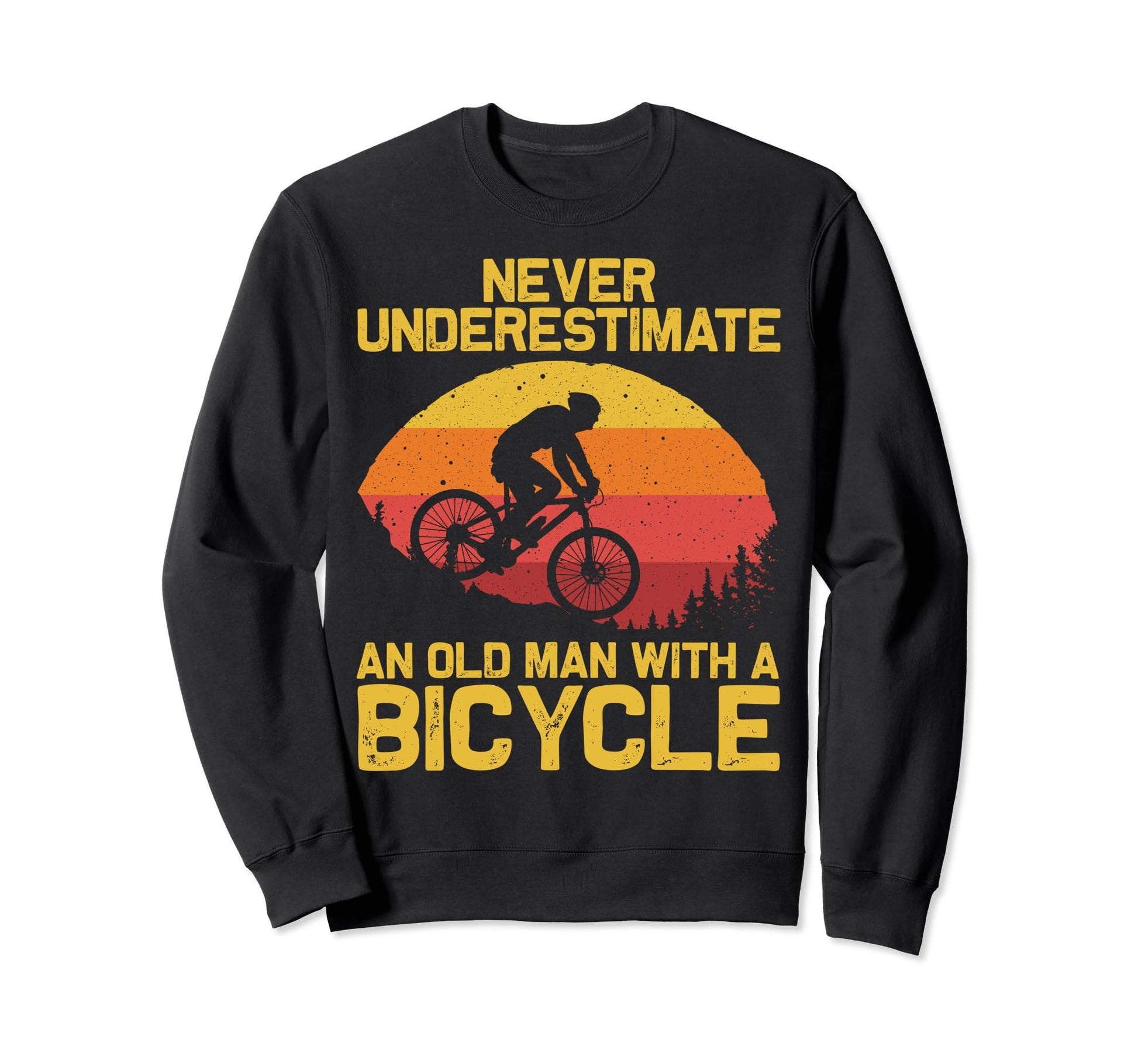 Mountain Biking Dad Biker Mtb Sweatshirt - Unique Graphic for Adults - T-Shirt, Sweatshirt, Hoodie