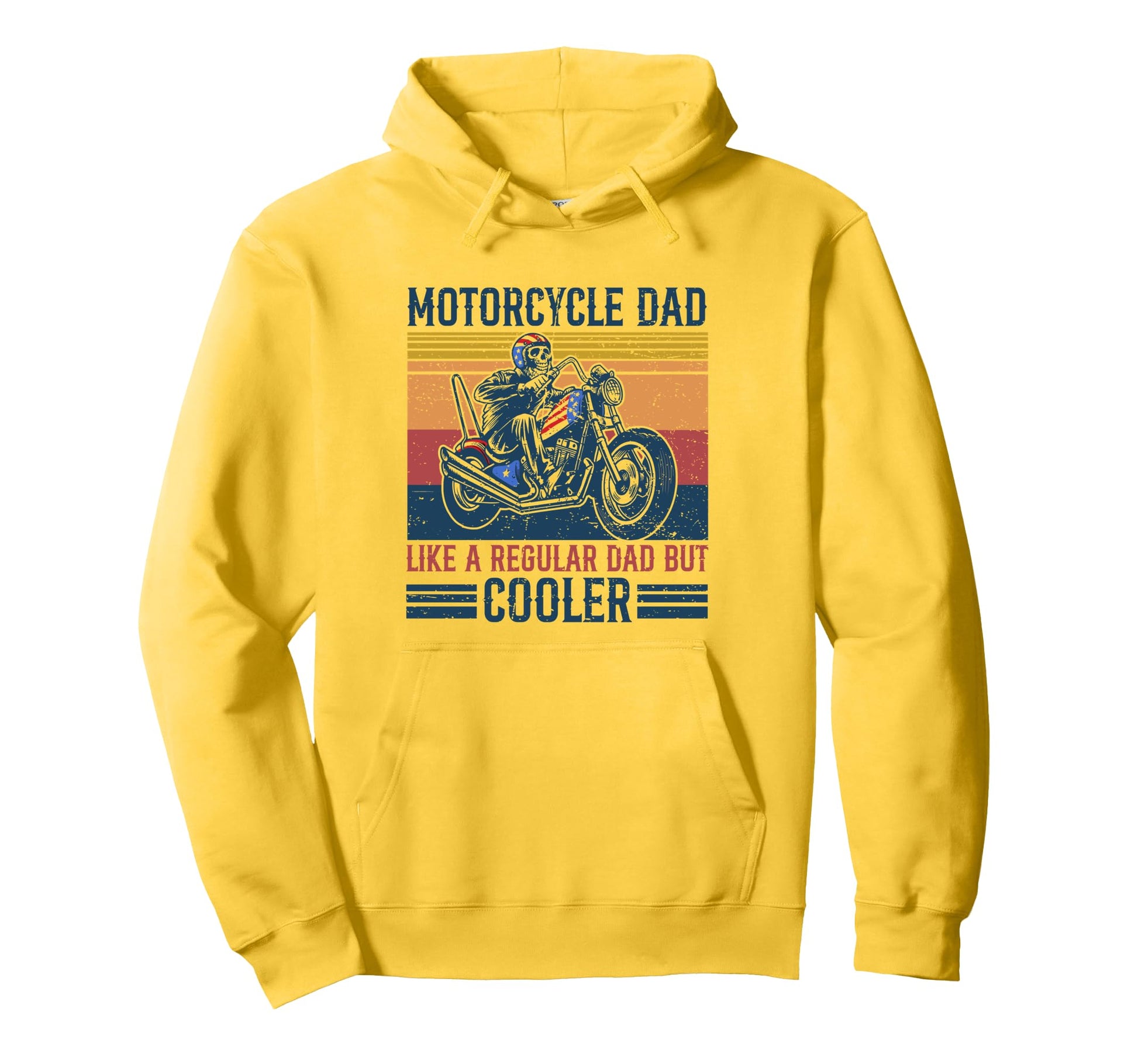 Motorcycle Rider Dad Is Cooler Biker Hoodie - Novelty Apparel Unisex - T-Shirt, Sweatshirt, Hoodie