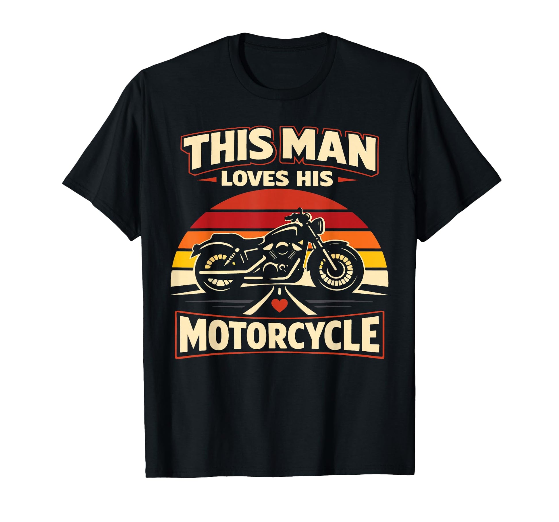 Motorcycle Biker This Loves His T-Shirt - Casual Everyday Wear Men Women - T-Shirt, Sweatshirt, Hoodie