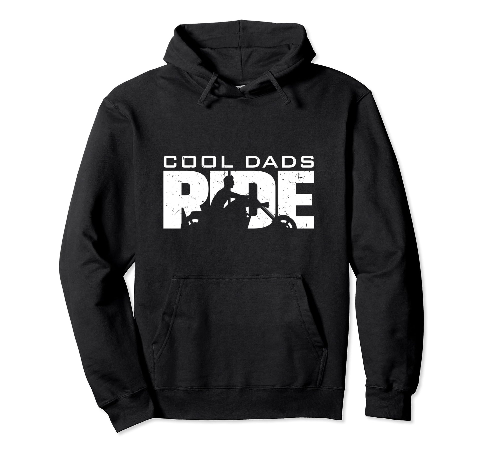 Biker Dads Ride Motorcycle Hoodie - Fun Novelty Design for Adults - T-Shirt, Sweatshirt, Hoodie