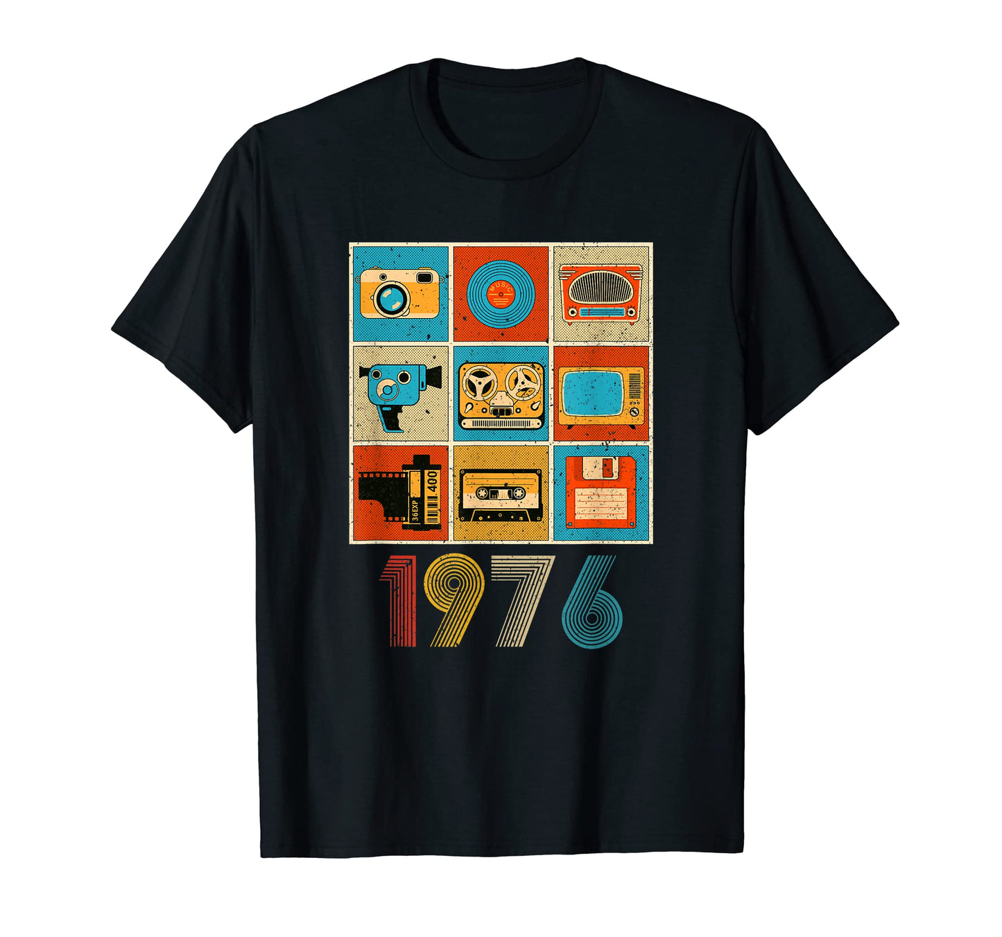 Funny Music Tech 1976 46Th Birthday T-Shirt - Custom Art Print Unisex - T-Shirt, Sweatshirt, Hoodie
