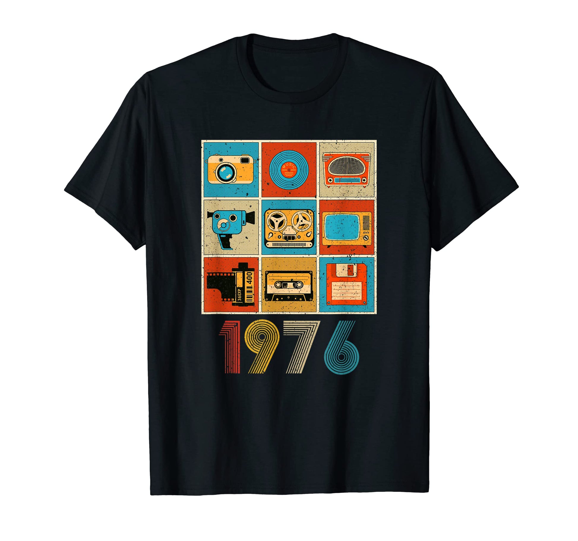 Funny Music Tech 1976 46Th Birthday T-Shirt - Custom Art Print Unisex - T-Shirt, Sweatshirt, Hoodie