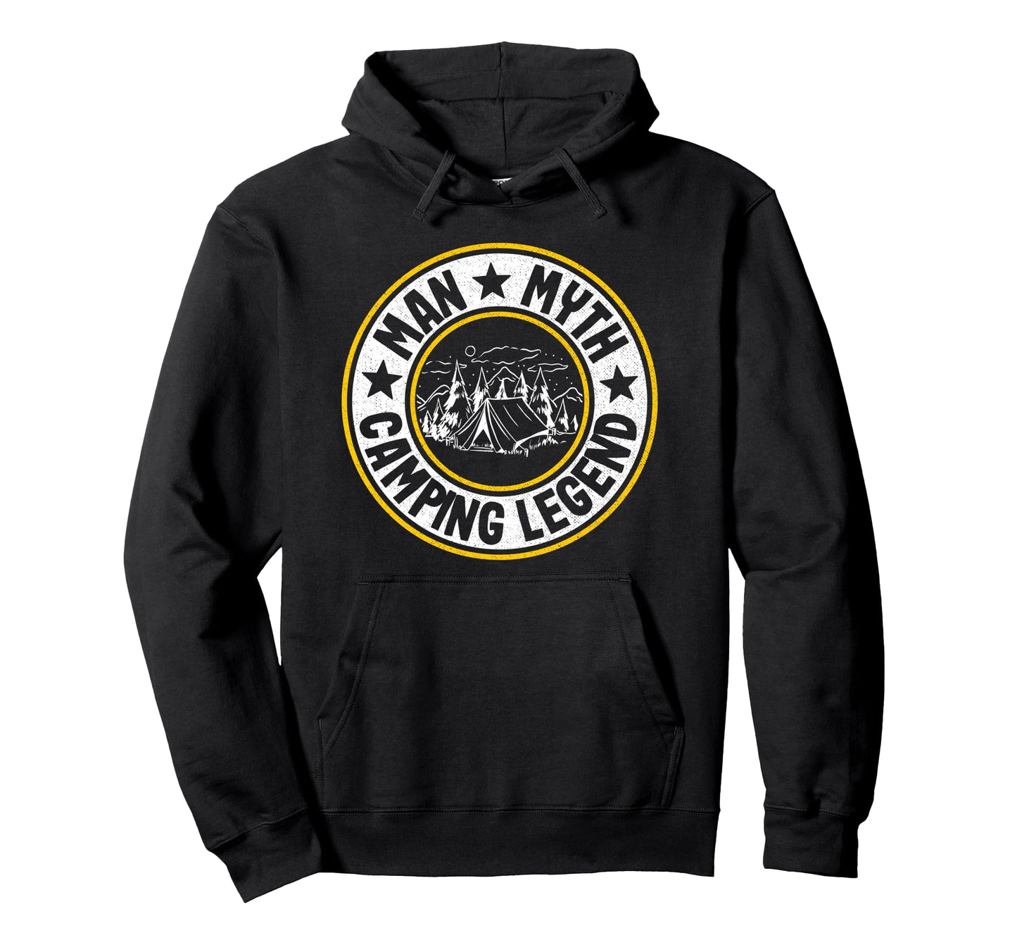 Myth Camping Legend Rv Camper Dad Hoodie - Fun Novelty Design for Adults - T-Shirt, Sweatshirt, Hoodie