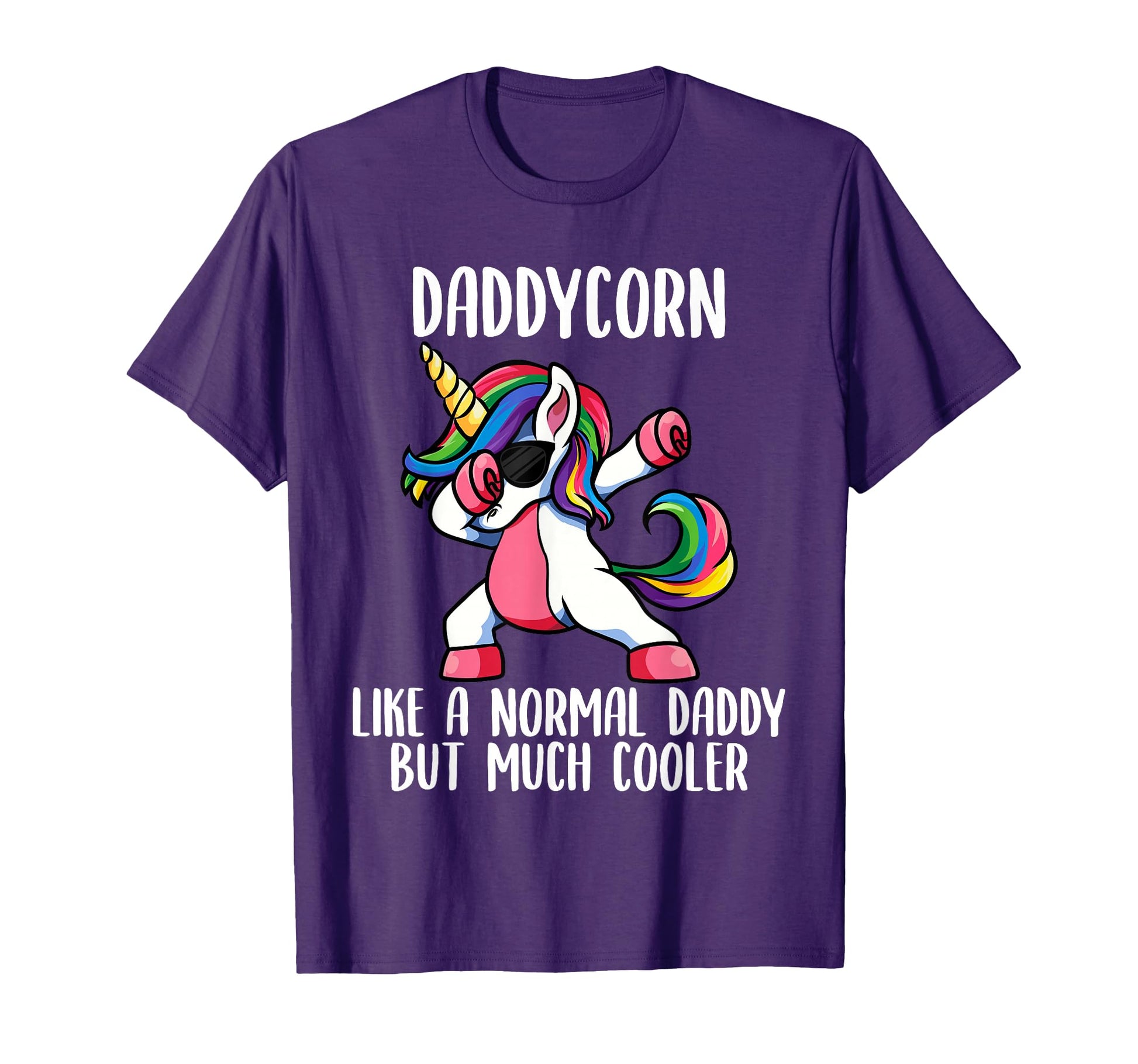 Unicorn Daddy Birthday Party T-Shirt - Custom Art Print for Adults - T-Shirt, Sweatshirt, Hoodie