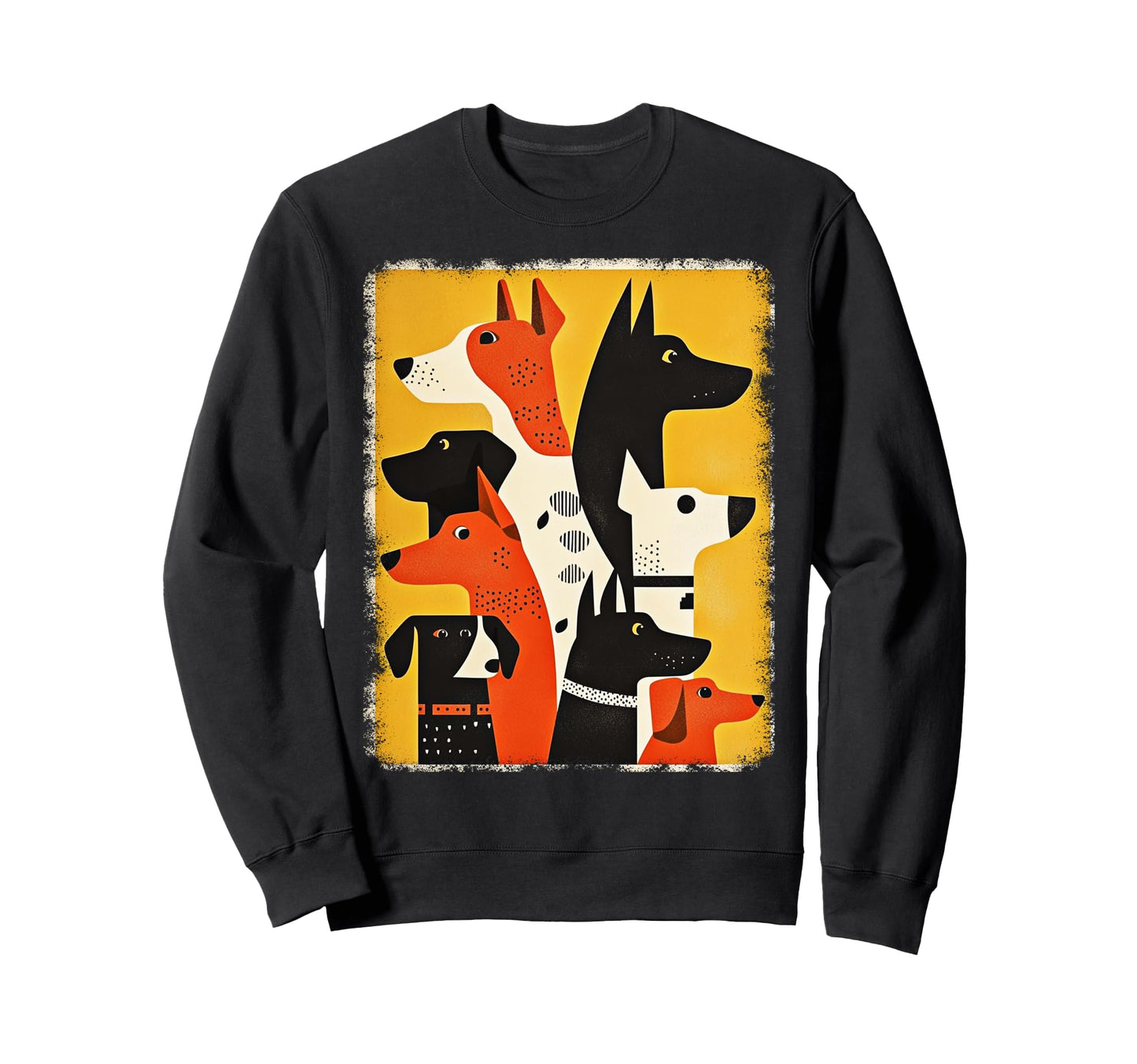 Mid Century Modern Dogs 50S 60S Sweatshirt - Novelty Apparel Unisex - T-Shirt, Sweatshirt, Hoodie