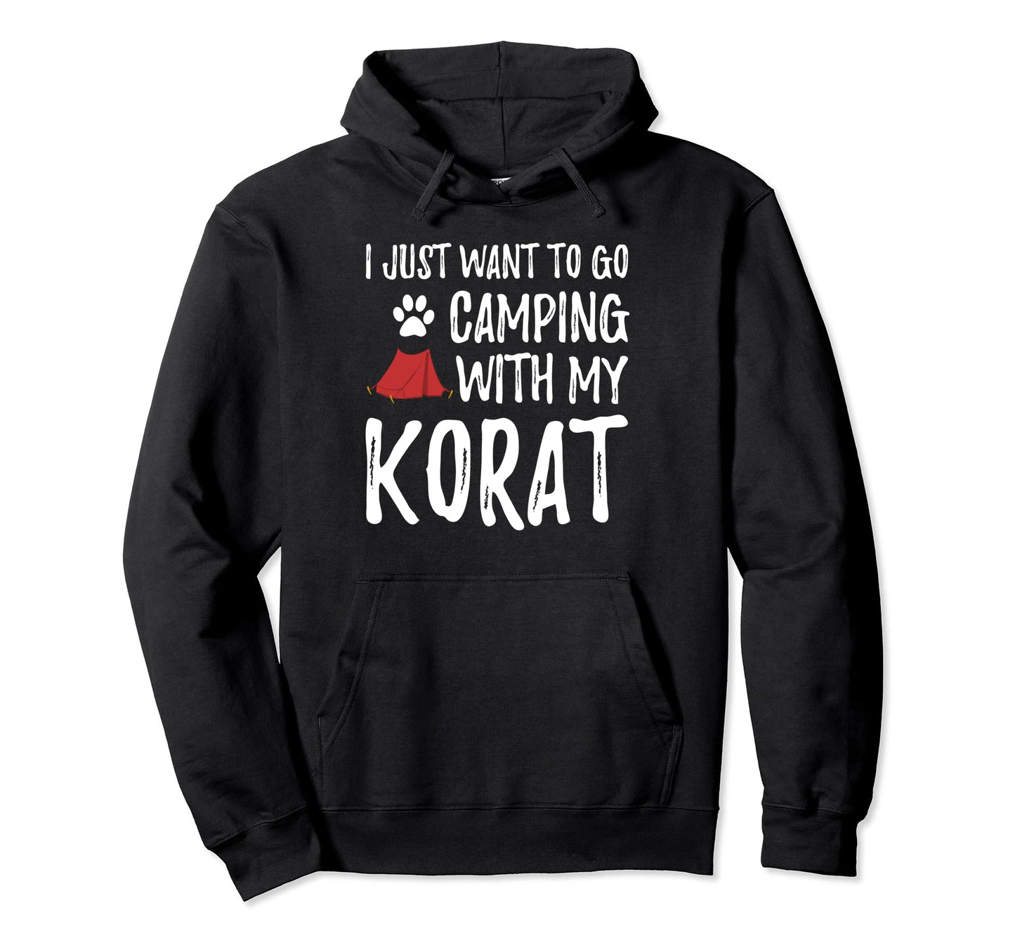 Camping Korat Funny Cat Mom Or Cat Dad Hoodie - Custom Art Print Men Women - T-Shirt, Sweatshirt, Hoodie