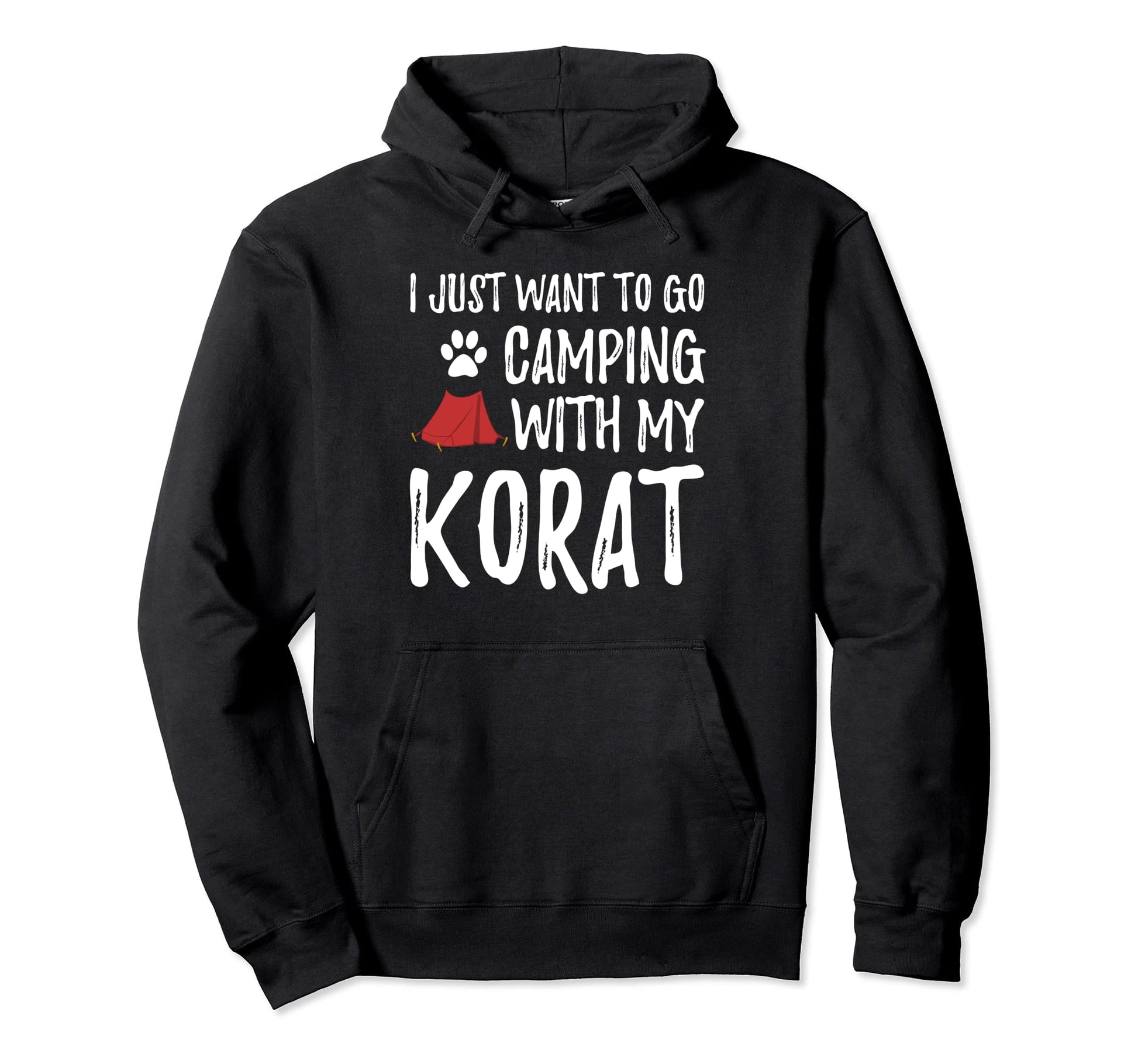 Camping Korat Funny Cat Mom Or Cat Dad Hoodie - Custom Art Print Men Women - T-Shirt, Sweatshirt, Hoodie
